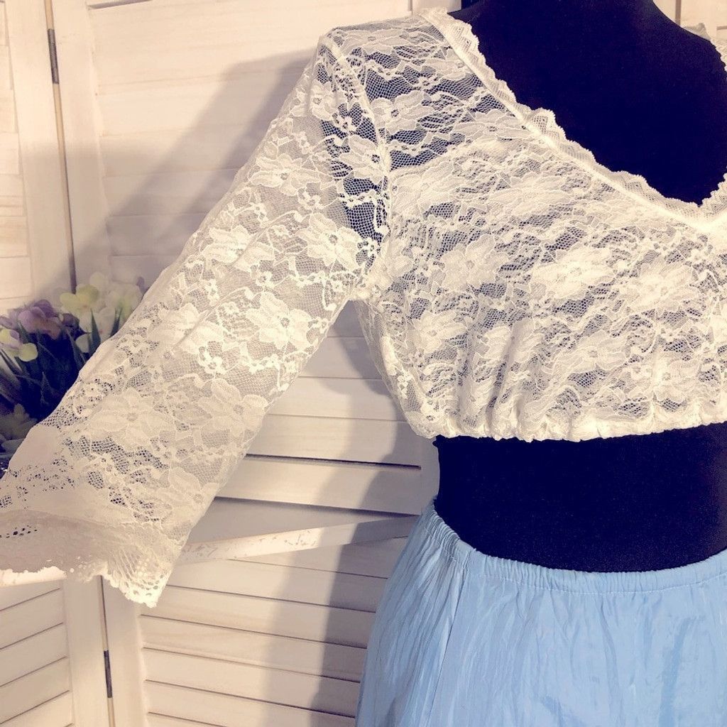Vintage Y2K sexy peasant prairie Halloween costume skirt top set S M Size XS / US 0-2 / IT 36-38 - 10 Thumbnail