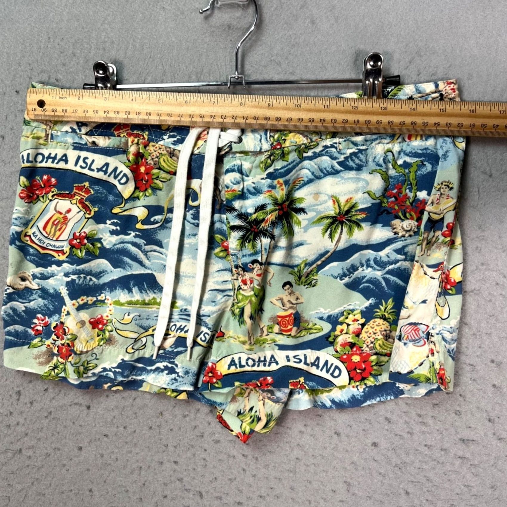 Ralph Lauren Ralph Lauren Rugby Womens 8 Aloha Island Print Shorts Tropical Beach Blue Chino Summer Vintage Womens Size 30" / US 8 / IT 44 - 5 Thumbnail