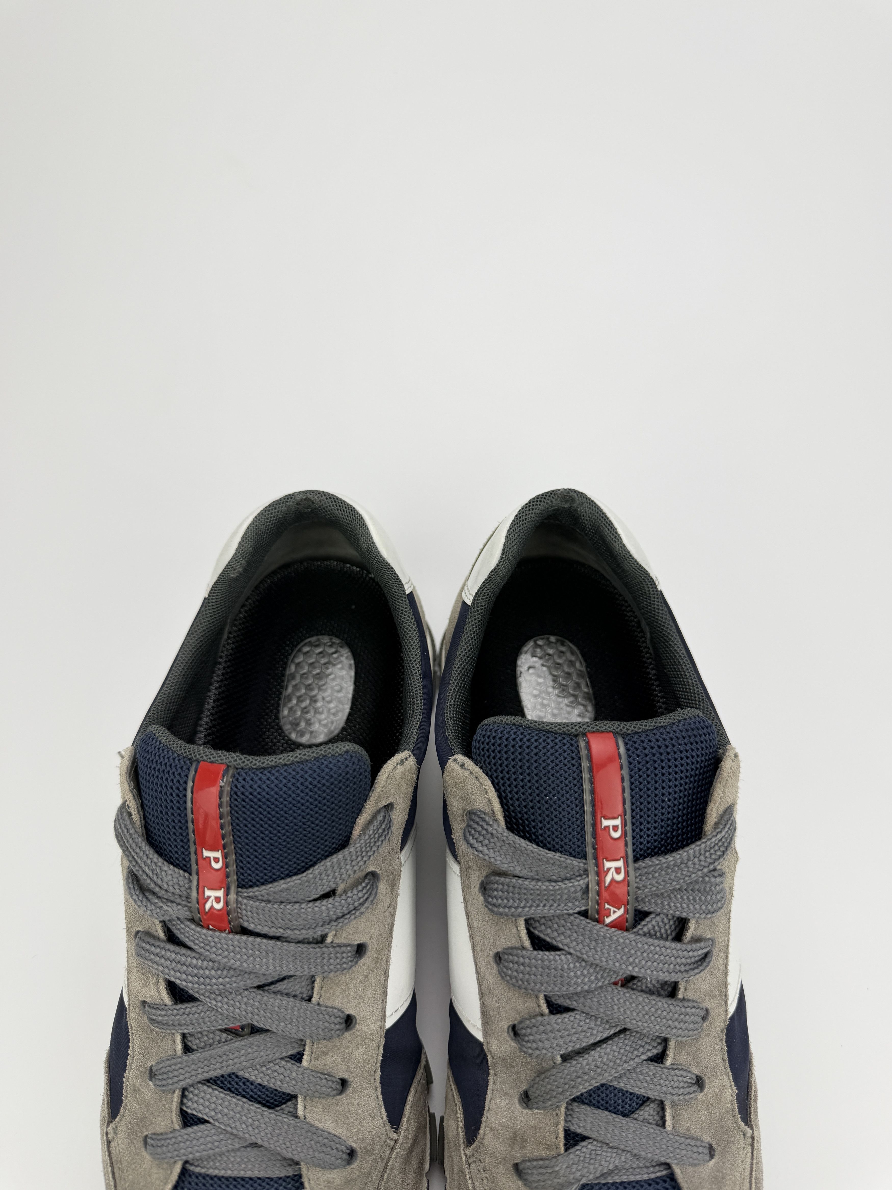 Prada Prada Matchrace Gray Suede Low Top Sneakers Shoes Size US 7.5 / EU 40-41 - 11 Thumbnail
