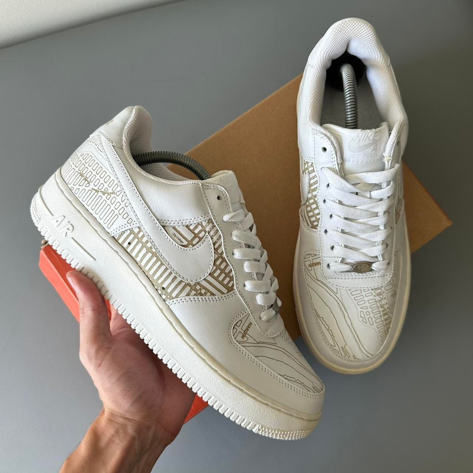 Rare 2005 Nike Air Force Low Premium Harlem White Sneaker