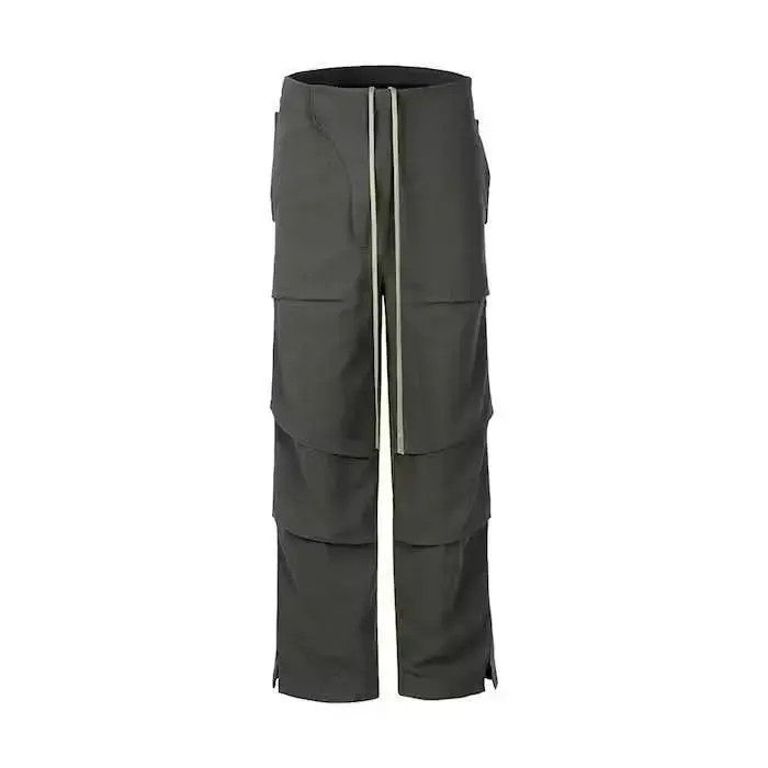 Japanese Brand Cleanfit Silhouette Slit Pleated Knee Cargo Pants Size US 34 / EU 50 - 4 Thumbnail