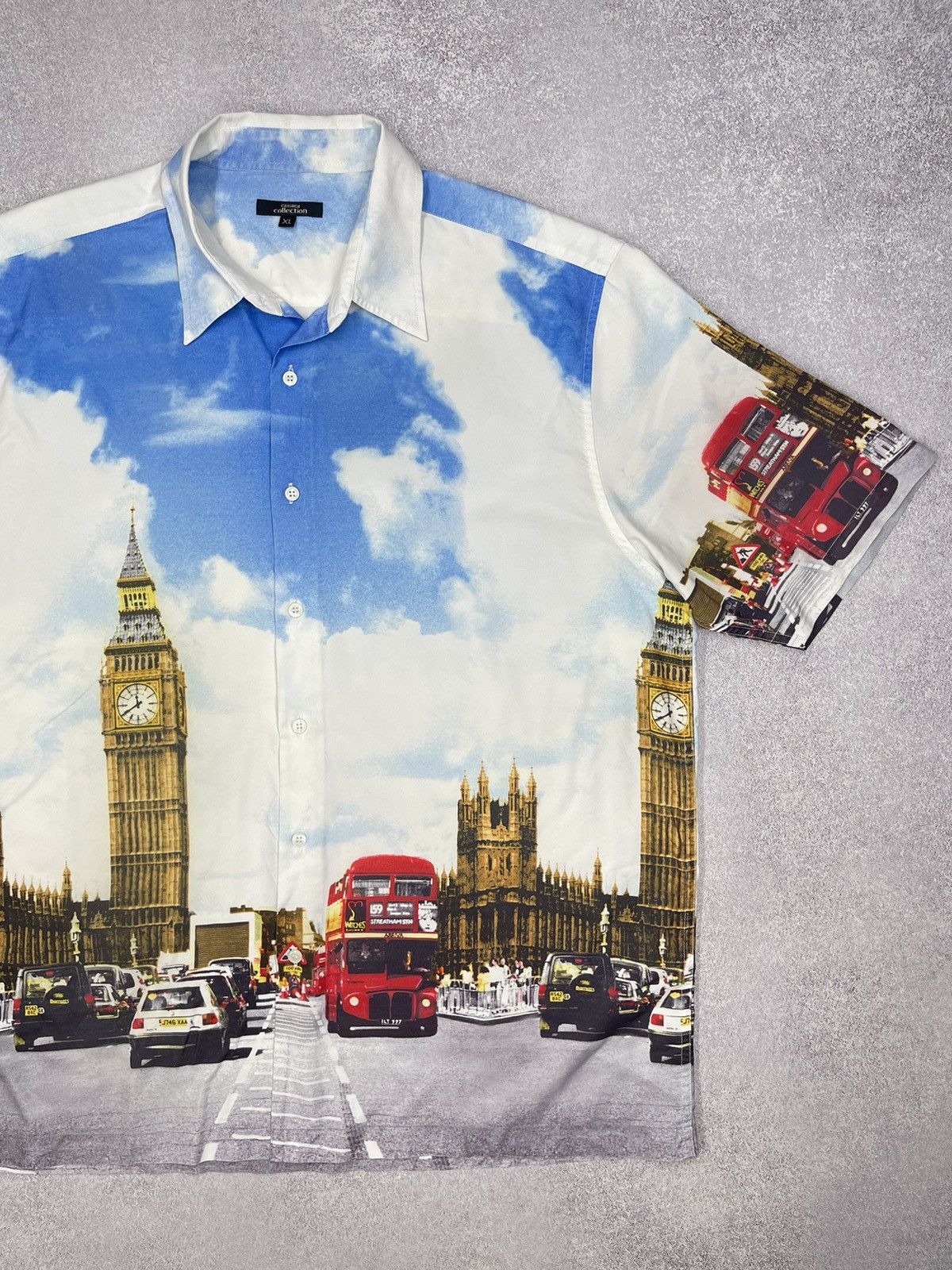 Other Vintage George London Big Ben Art Crazy Shirt Full Print Size US XL / EU 56 / 4 - 3 Thumbnail