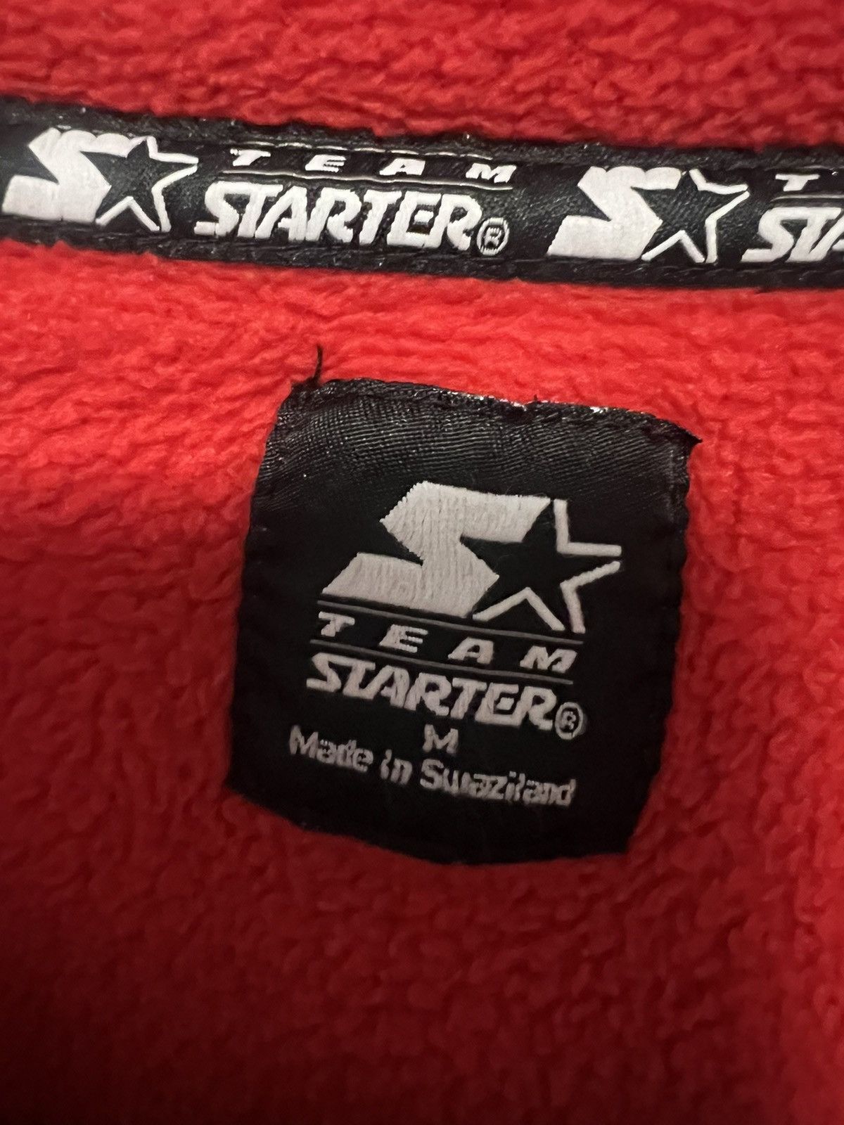 Starter Red and black University of Wisconsin starter fleece jacket Size US M / EU 48-50 / 2 - 4 Thumbnail