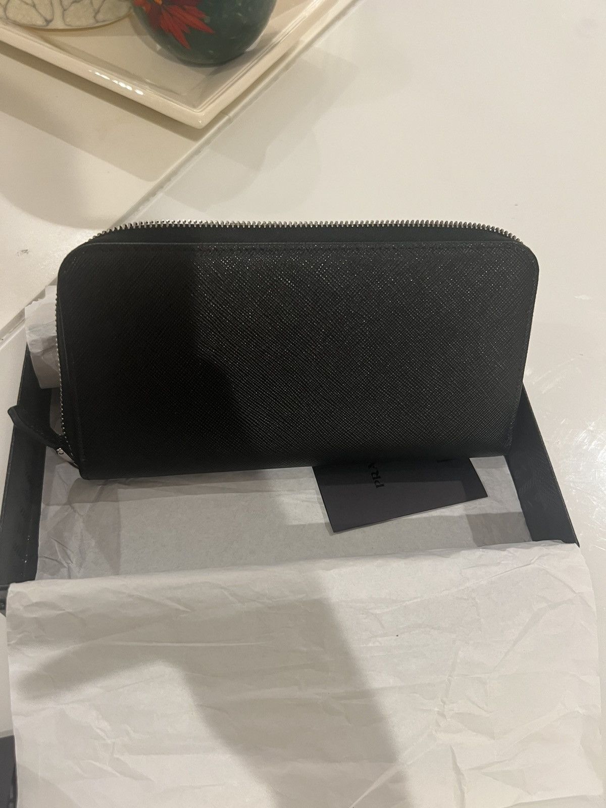 Prada Large Saffiano Leather Wallet Size ONE SIZE - 5 Thumbnail