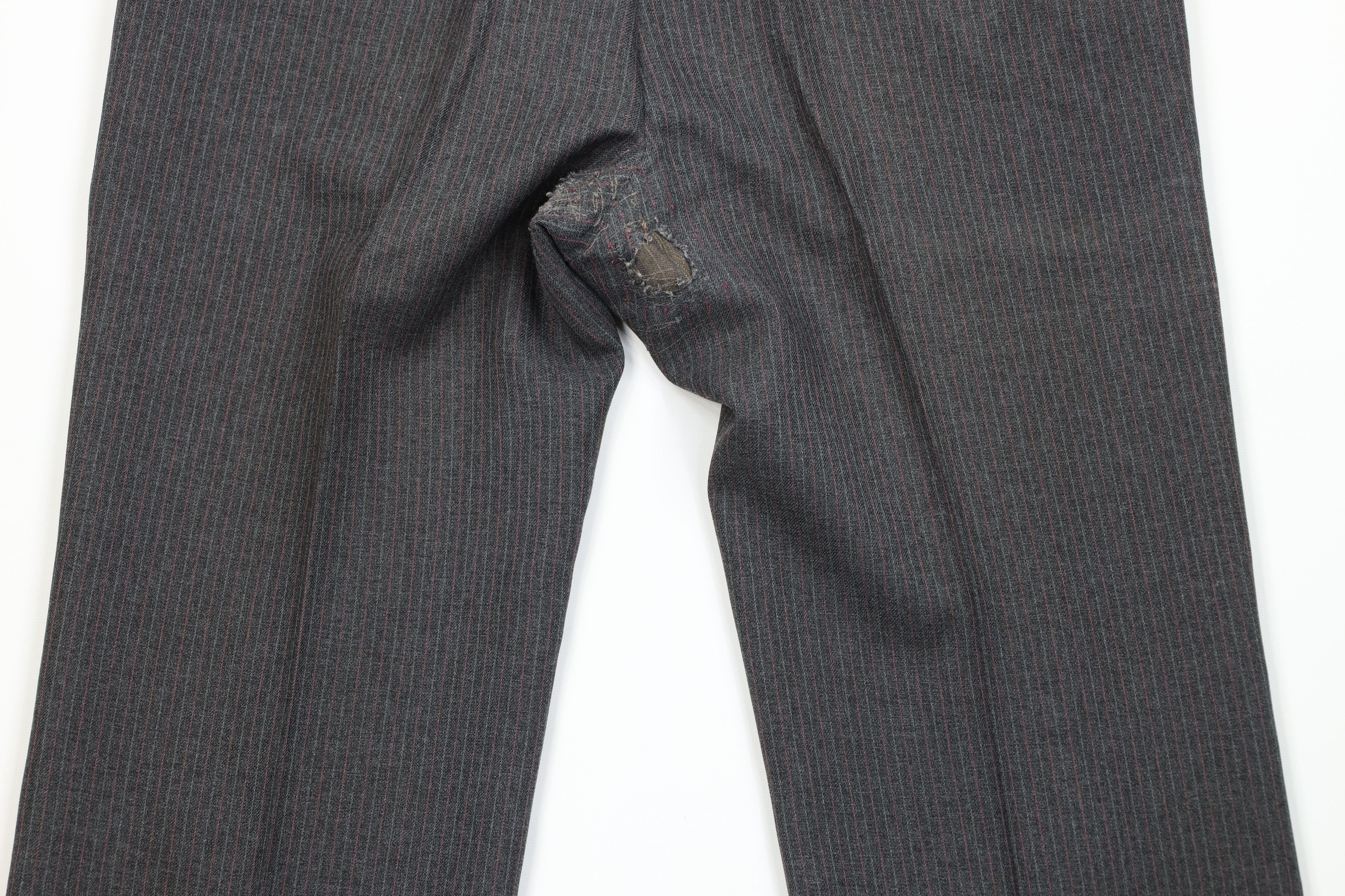 Vintage Vintage 90s Streetwear Distressed 2 Piece Suit Wedding Size 44R - 23 Thumbnail