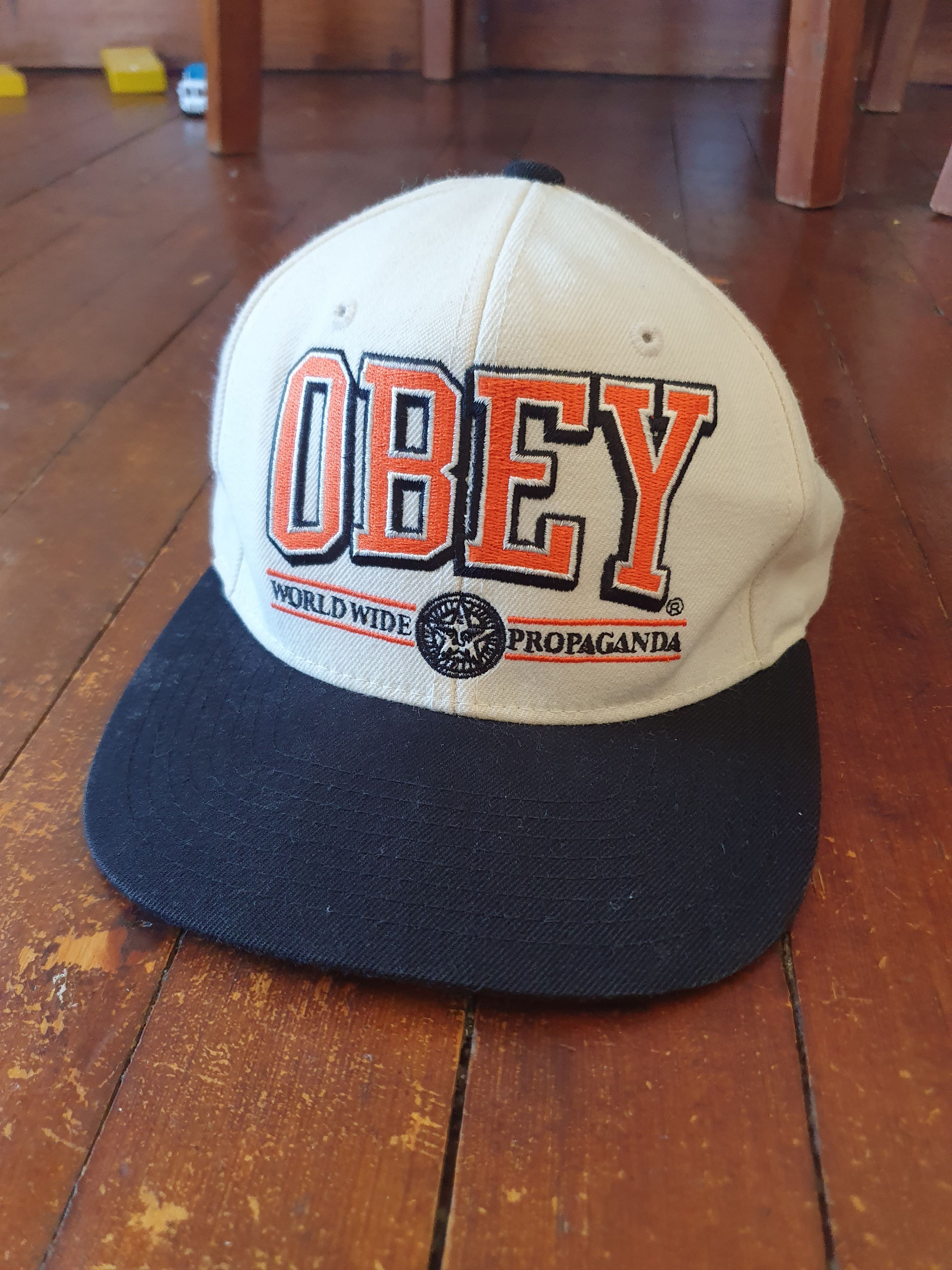 Obey × Vintage Obey Propaganda Worldwide Snapback Vintage Hat Size ONE SIZE - 1 Thumbnail