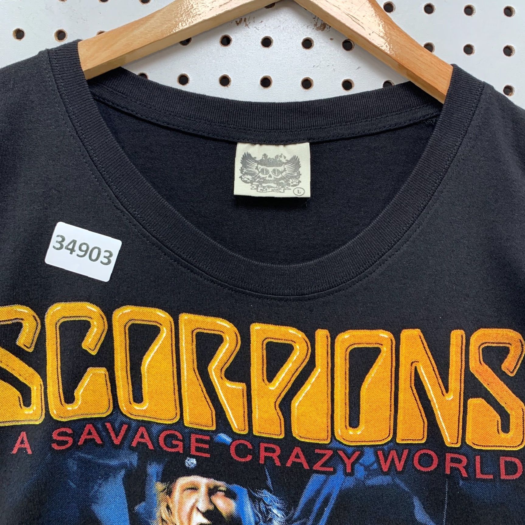 Vintage VINTAGE Scorpions Band T-Shirt Men Large Black Music 90s Rock Casual Size US L / EU 52-54 / 3 - 5 Thumbnail