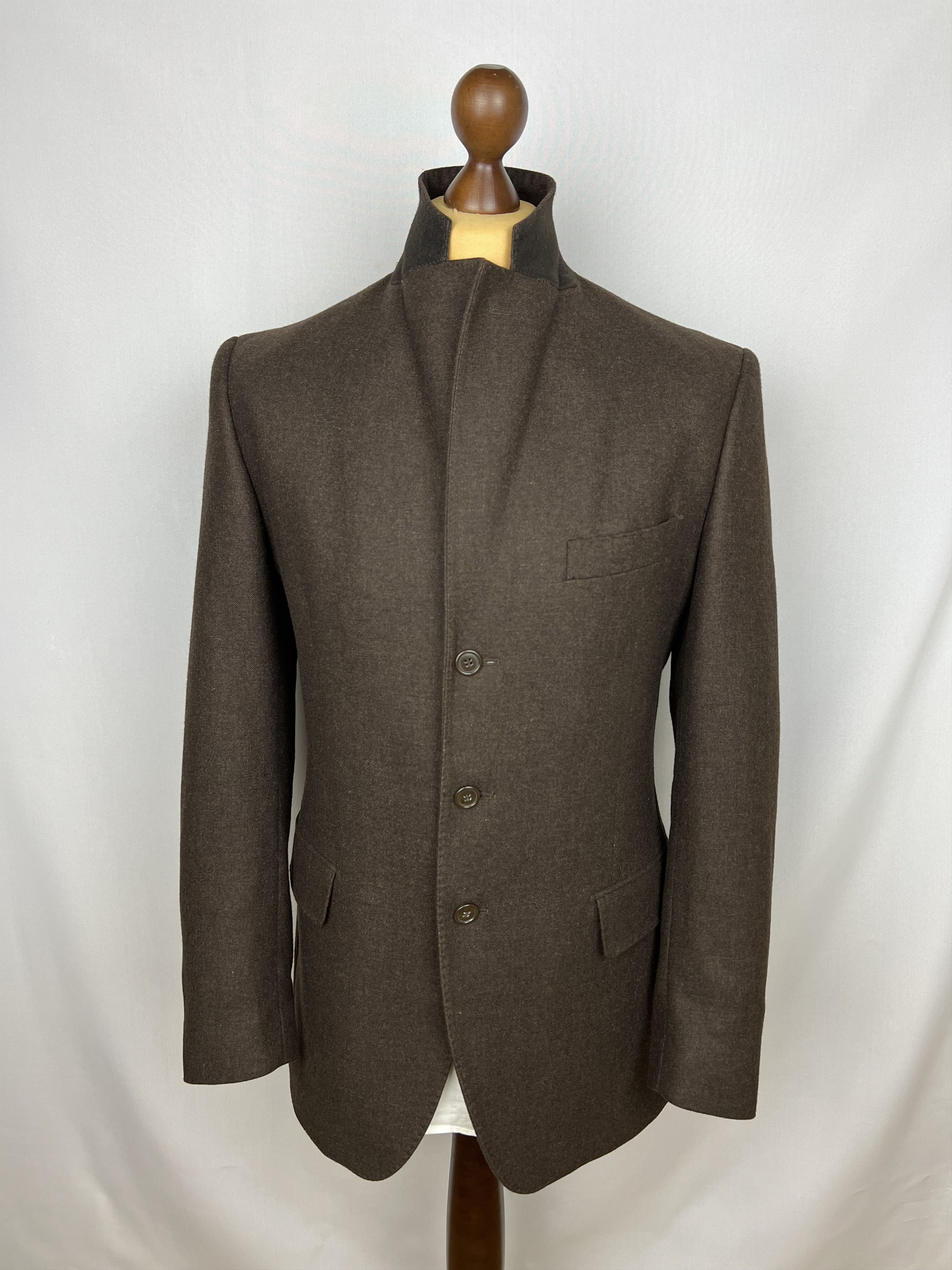 Boggi x Vitale Barberis Solid Soft Wool Half-Lined Sport Coat Size 42R - 2 Thumbnail