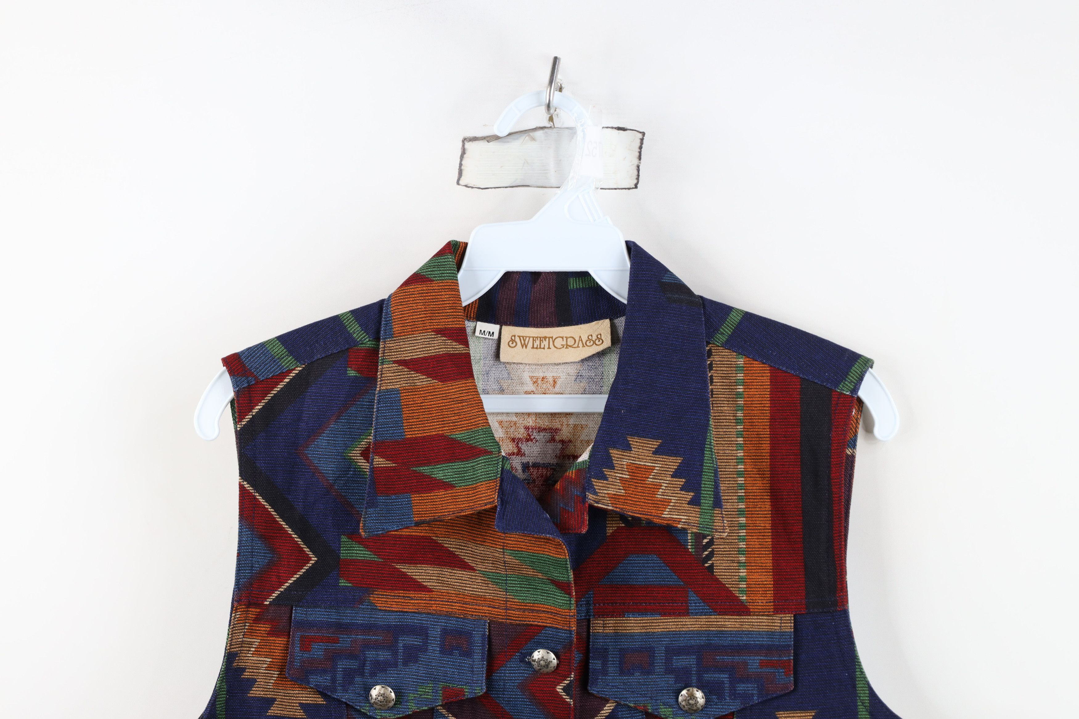 Vintage Vintage 90s Streetwear Southwestern Cowgirl Vest Jacket Size M / US 6-8 / IT 42-44 - 2 Thumbnail