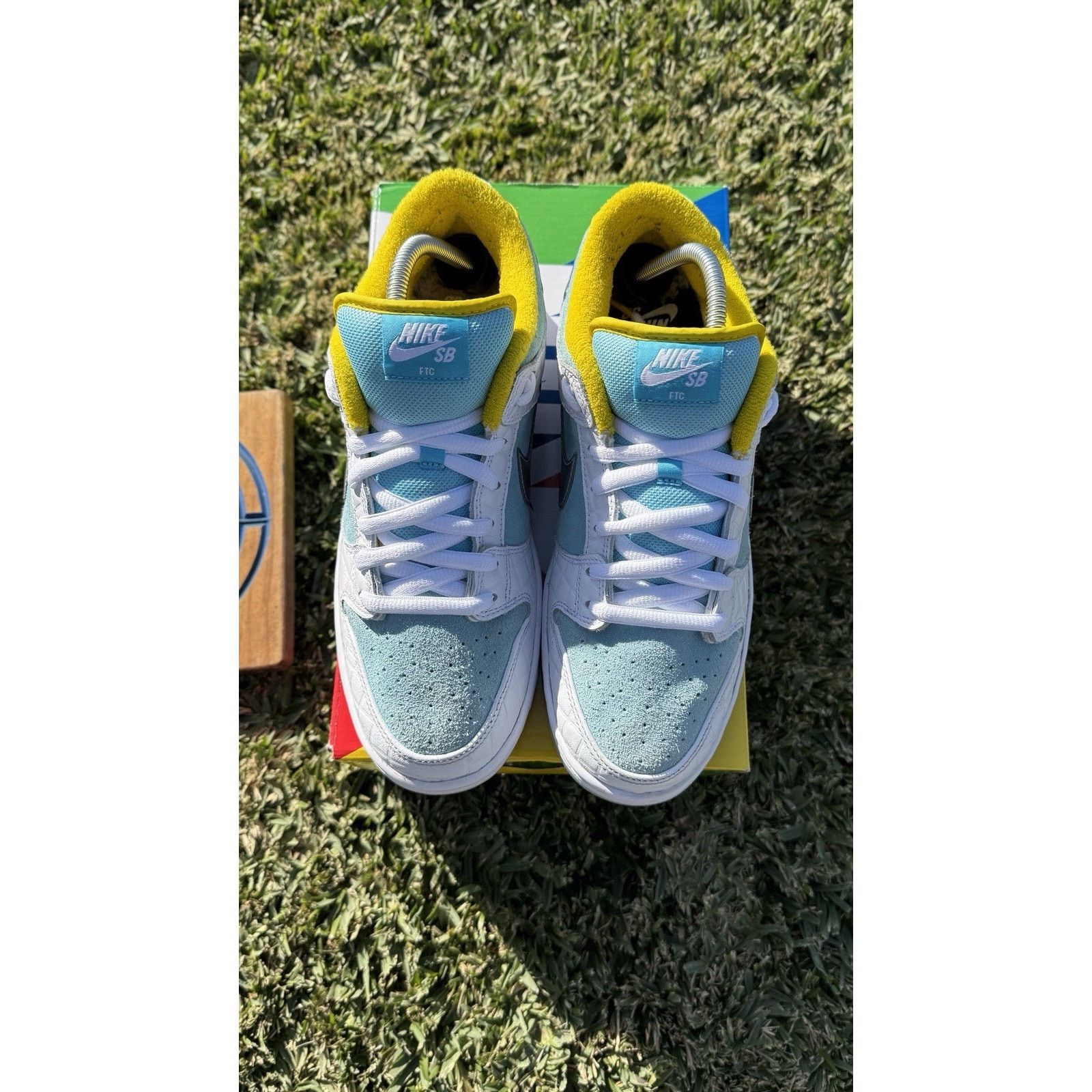 Nike Nike FTC x Dunk SB Low Lagoon Pulse DH7687-400 Men’s Size 9 Size US 9 / EU 42 - 3 Thumbnail