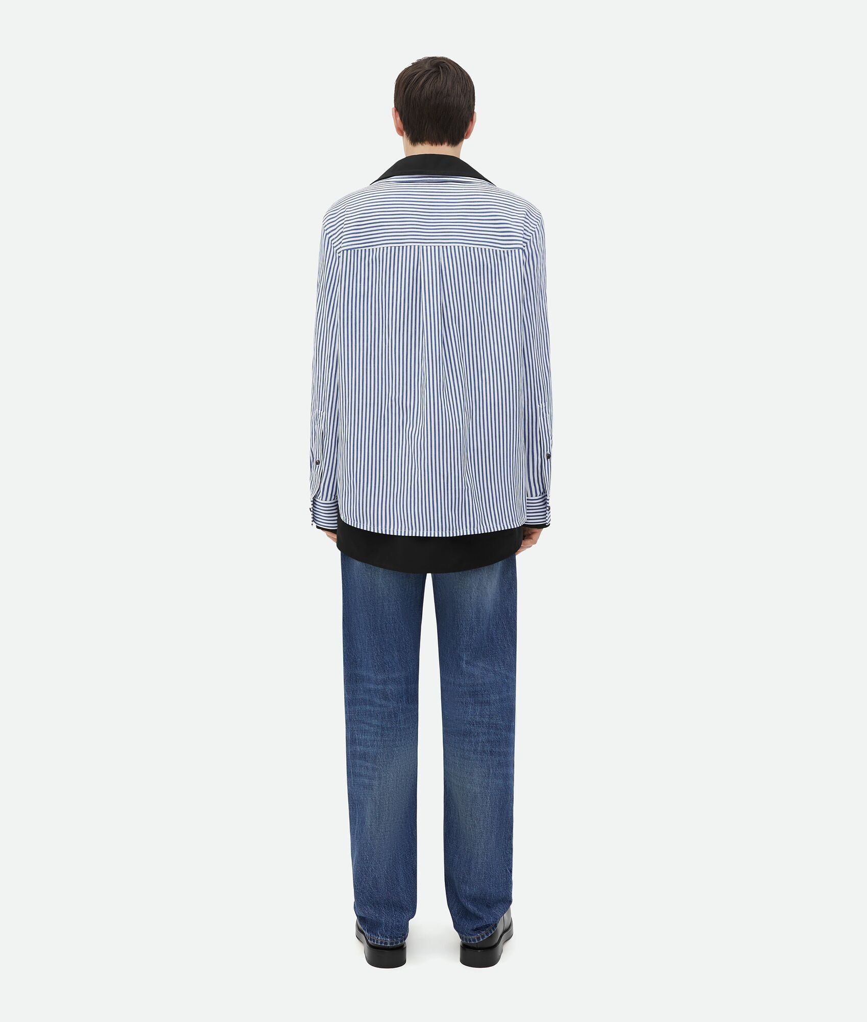 Bottega Veneta o1w1db10825 Relaxed Fit Linen Double Shirt in Multicolor Size US M / EU 48-50 / 2 - 3 Thumbnail