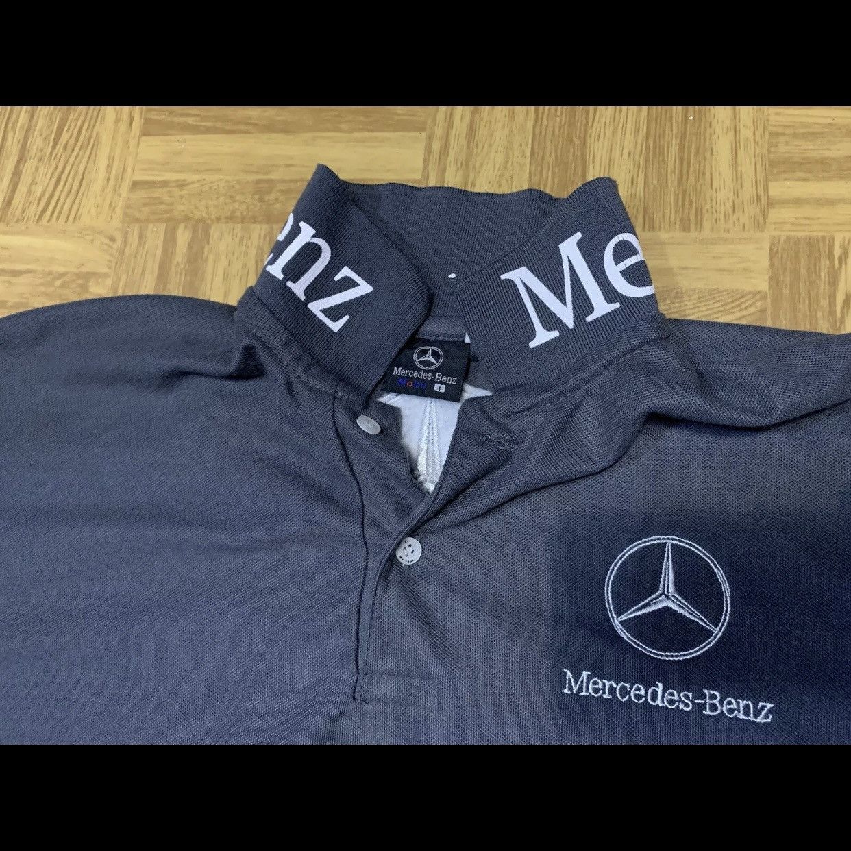 Mercedes-Benz × Vintage Vintage 90s Mercedes Benz Racing Big Logo Embroidery Polo Size US XXL / EU 58 / 5 - 5 Thumbnail