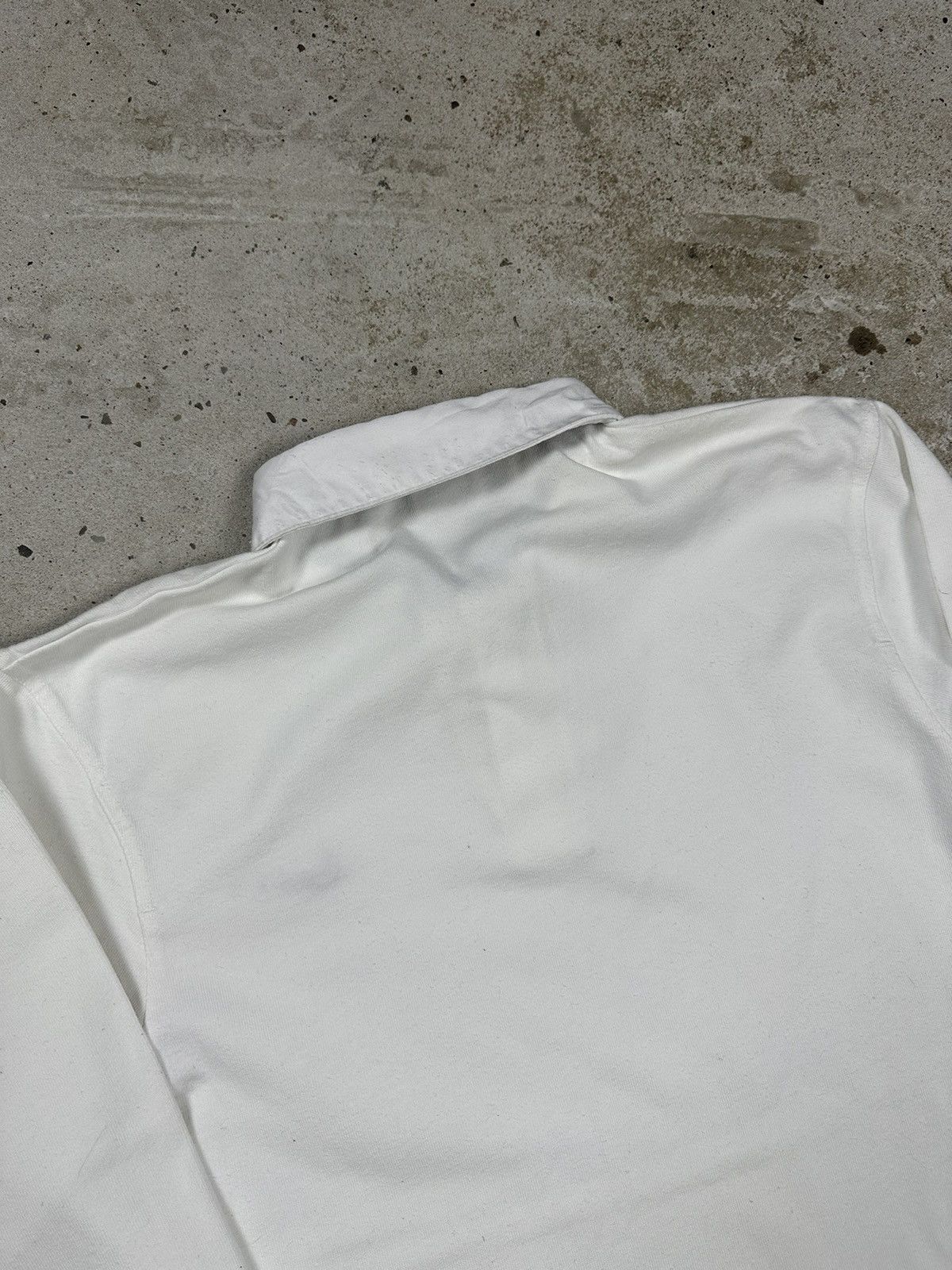 Nike Vintage Y2K Nike Polo Rugby Long Sleeve Tee White Swoosh Size US M / EU 48-50 / 2 - 10 Thumbnail
