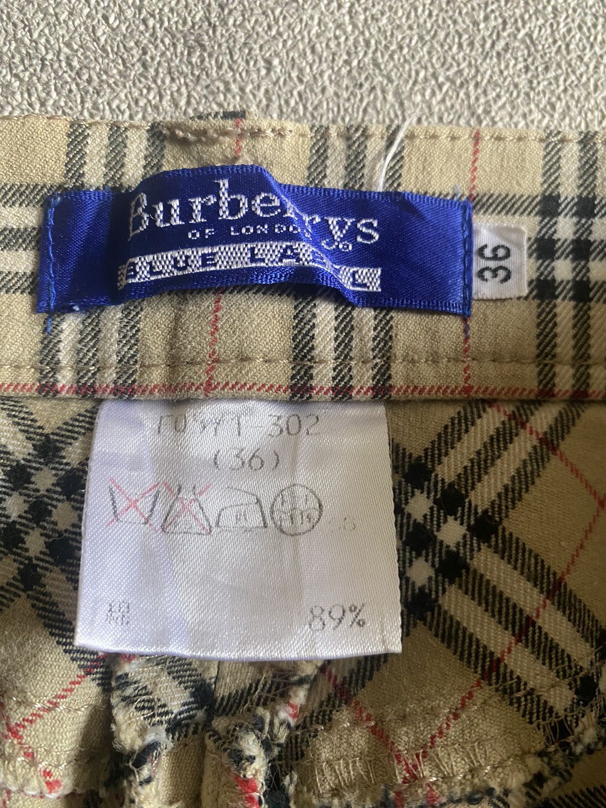 Burberry Burberrys Novacheck Blue Label Size 22" - 5 Thumbnail