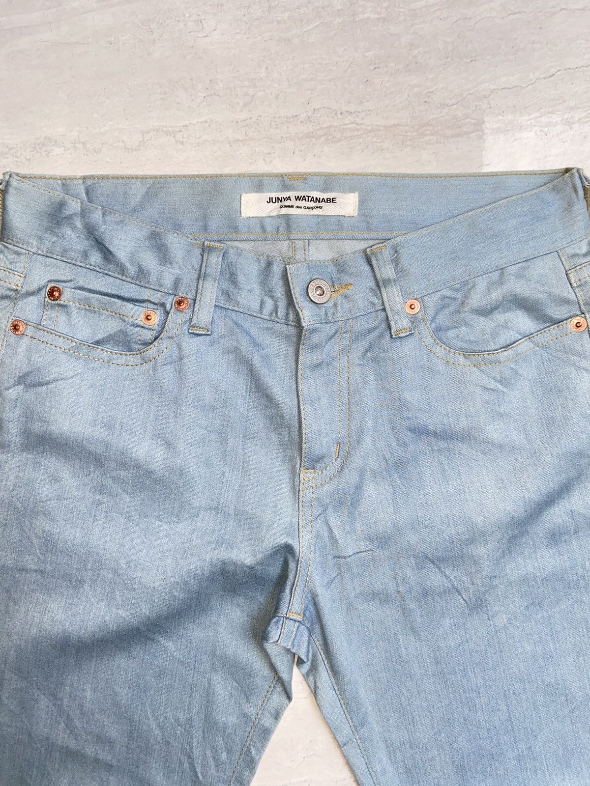 Comme des Garcons × Japanese Brand × Junya Watanabe COMME Des GARCONS JUNYA WATANABE Blue Jeans Size US 29 - 4 Thumbnail