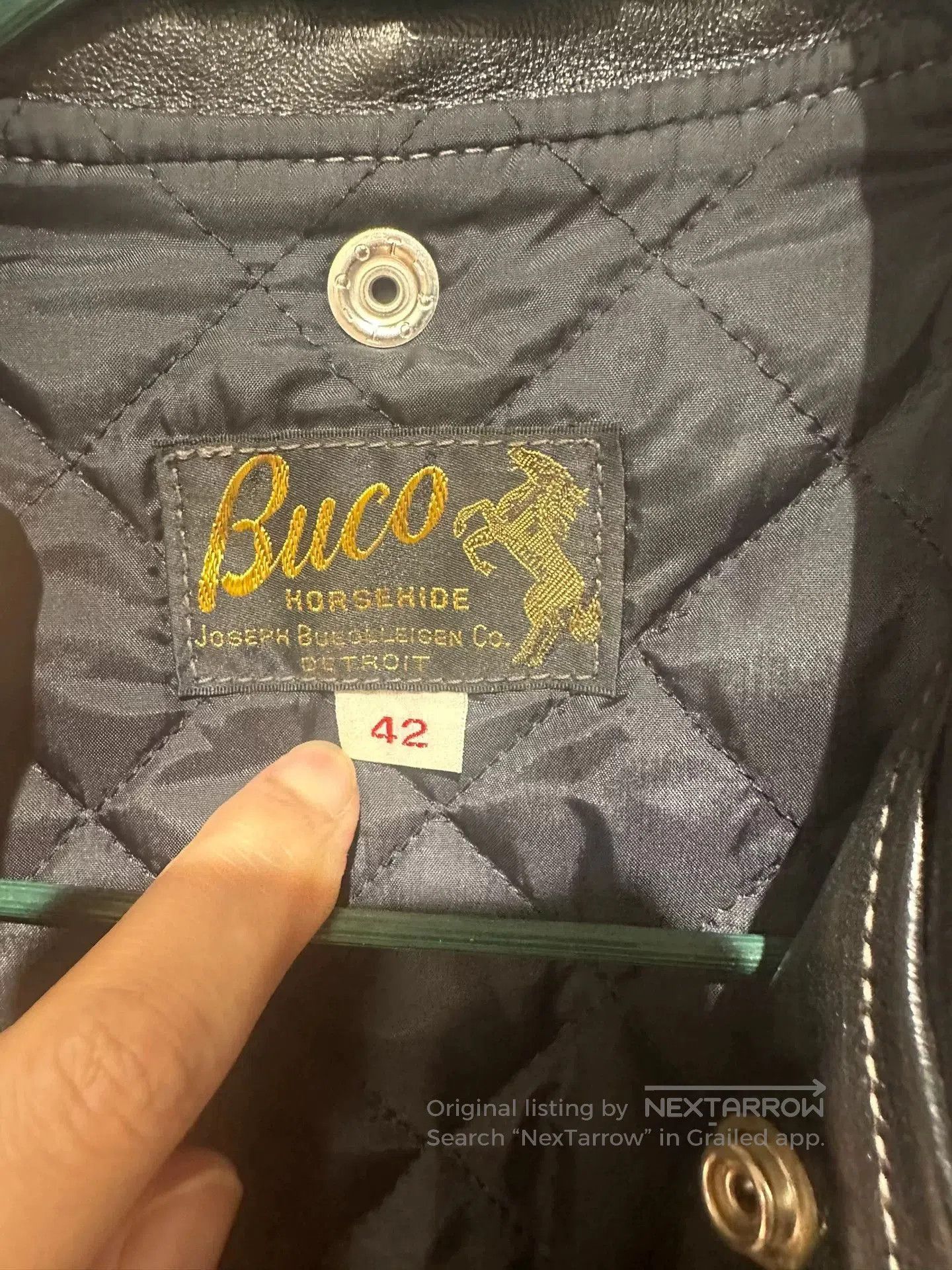 Buco BUCO J-24 Black Leather Motorcycle Jacket. Size US XS / EU 42 / 0 - 7 Thumbnail