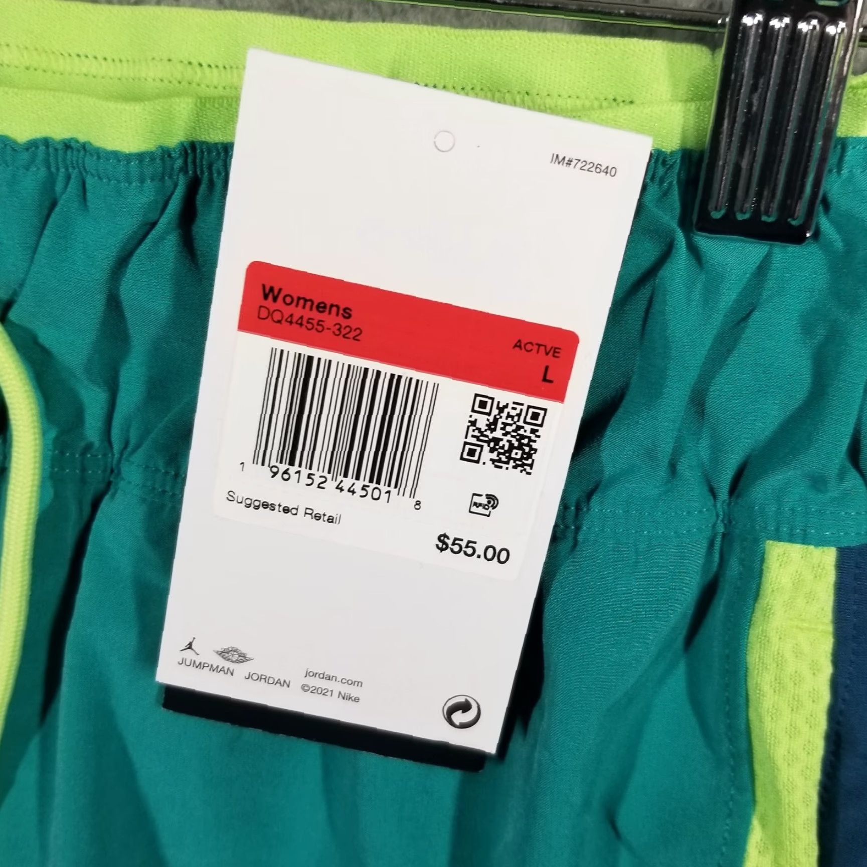 Nike Nike Jordan Women’s High Waisted Shorts Blue Teal Large Loose New DQ4455 322 Size 32" / US 10 / IT 46 - 4 Thumbnail