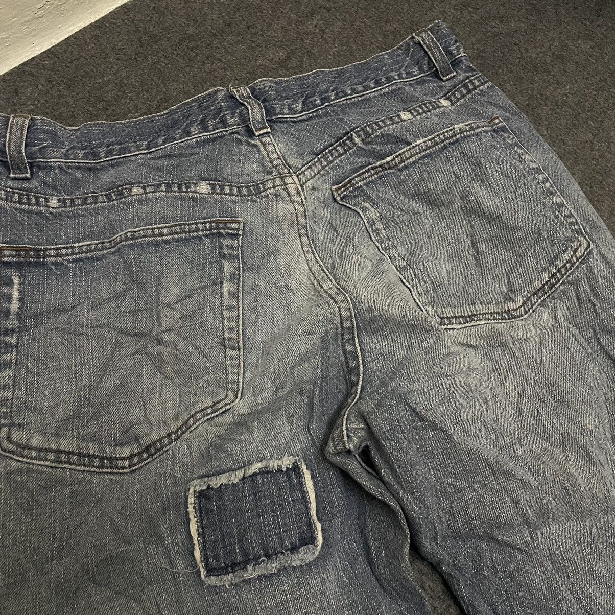 Calvin Klein 90s CK Distressed Denim Patchwork Kapital Style Size US 32 / EU 48 - 9 Thumbnail
