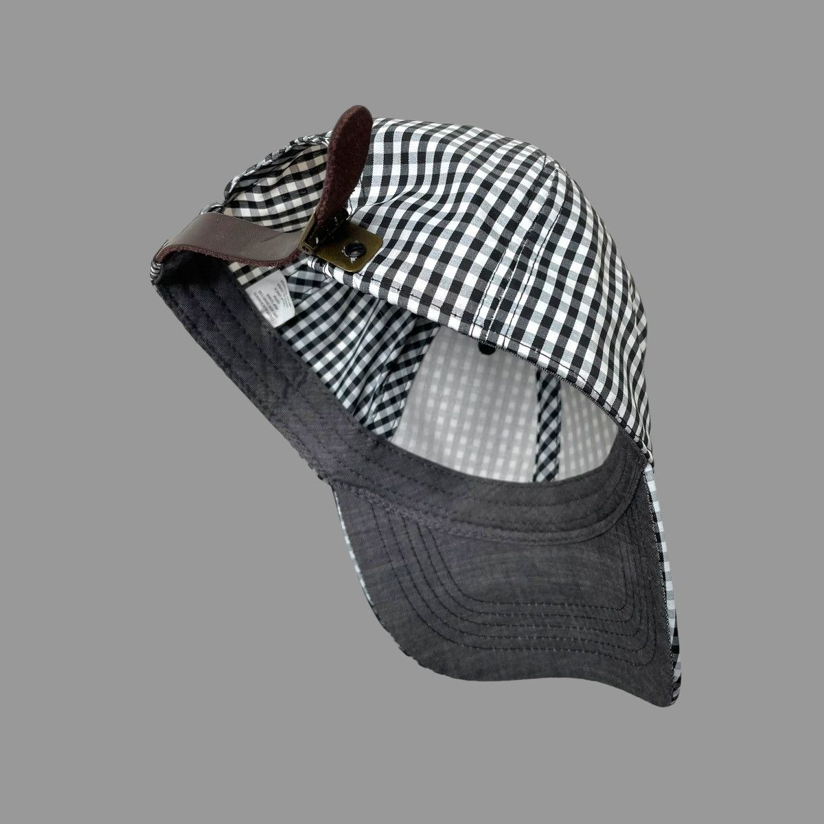 Vintage Vintage 90s blank checkered hat Size ONE SIZE - 3 Thumbnail