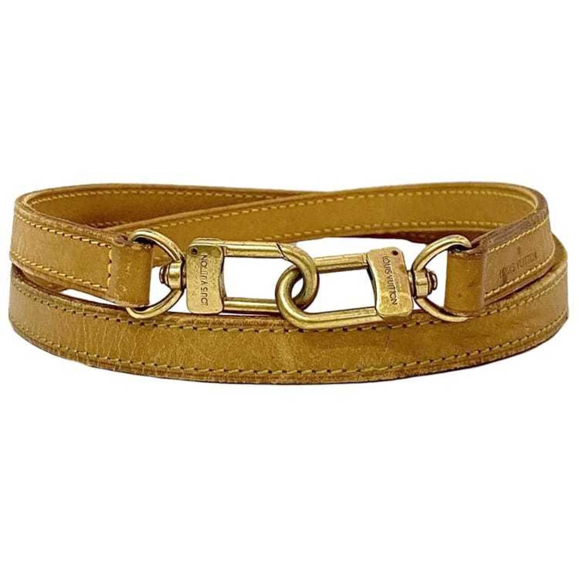 Louis Vuitton Louis Vuitton Shoulder Strap ec-21461 Beige 100cm Tanned Leather GP LOUIS VUITTON Retrofit 2-way Women's Bag Only LV Size ONE SIZE - 1 Thumbnail