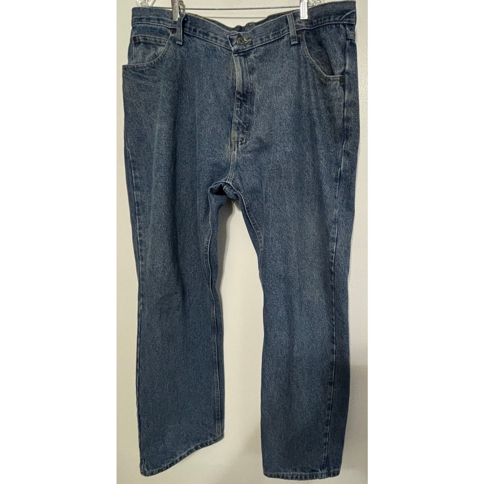 Wrangler Wrangler Blue Denim Jeans 42x32 100% Cotton 5 Pocket Size US 42 / EU 58 - 1 Thumbnail