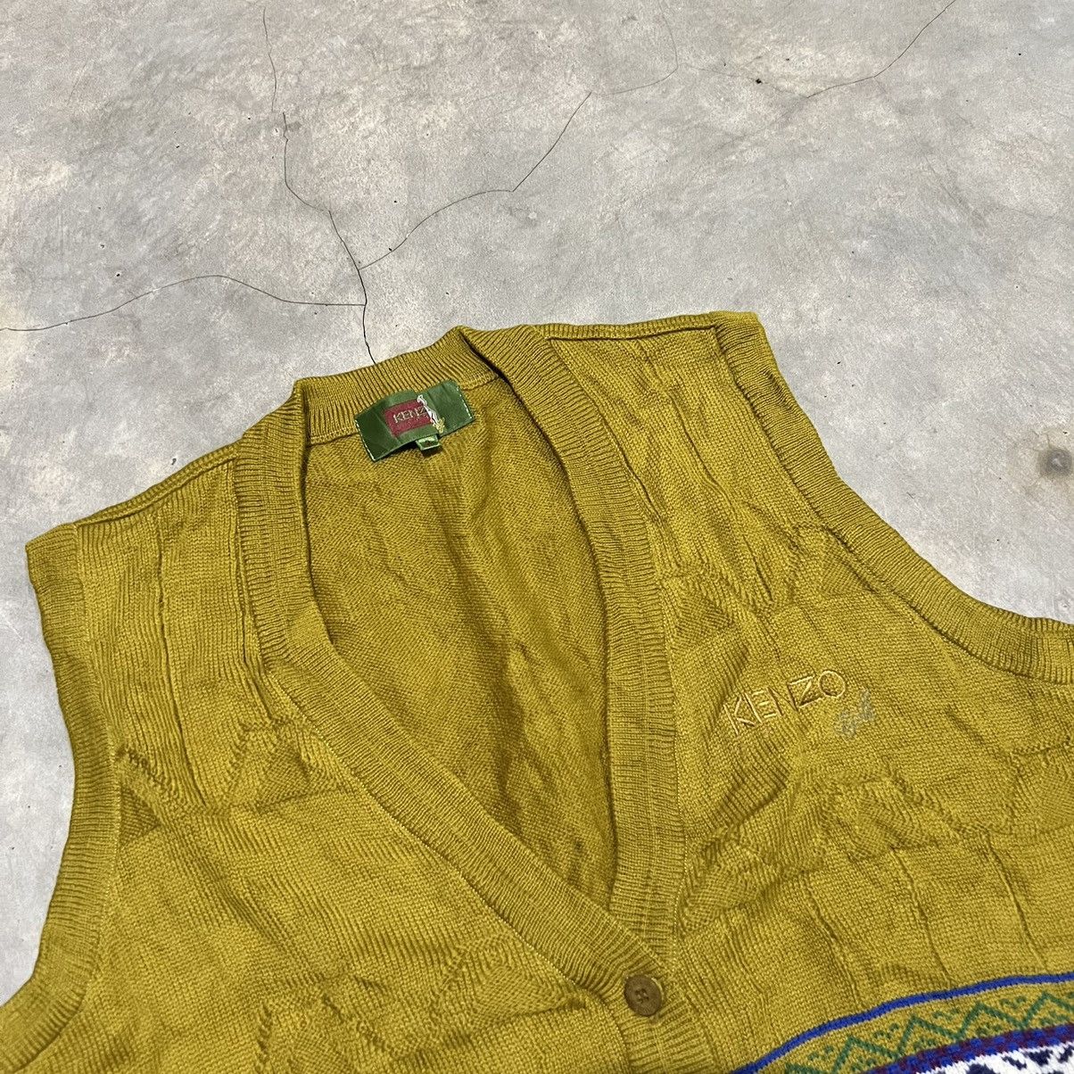 Kenzo 1990s Kenzo Golf Navajo Vest Wool Knit Size M / US 6-8 / IT 42-44 - 3 Thumbnail