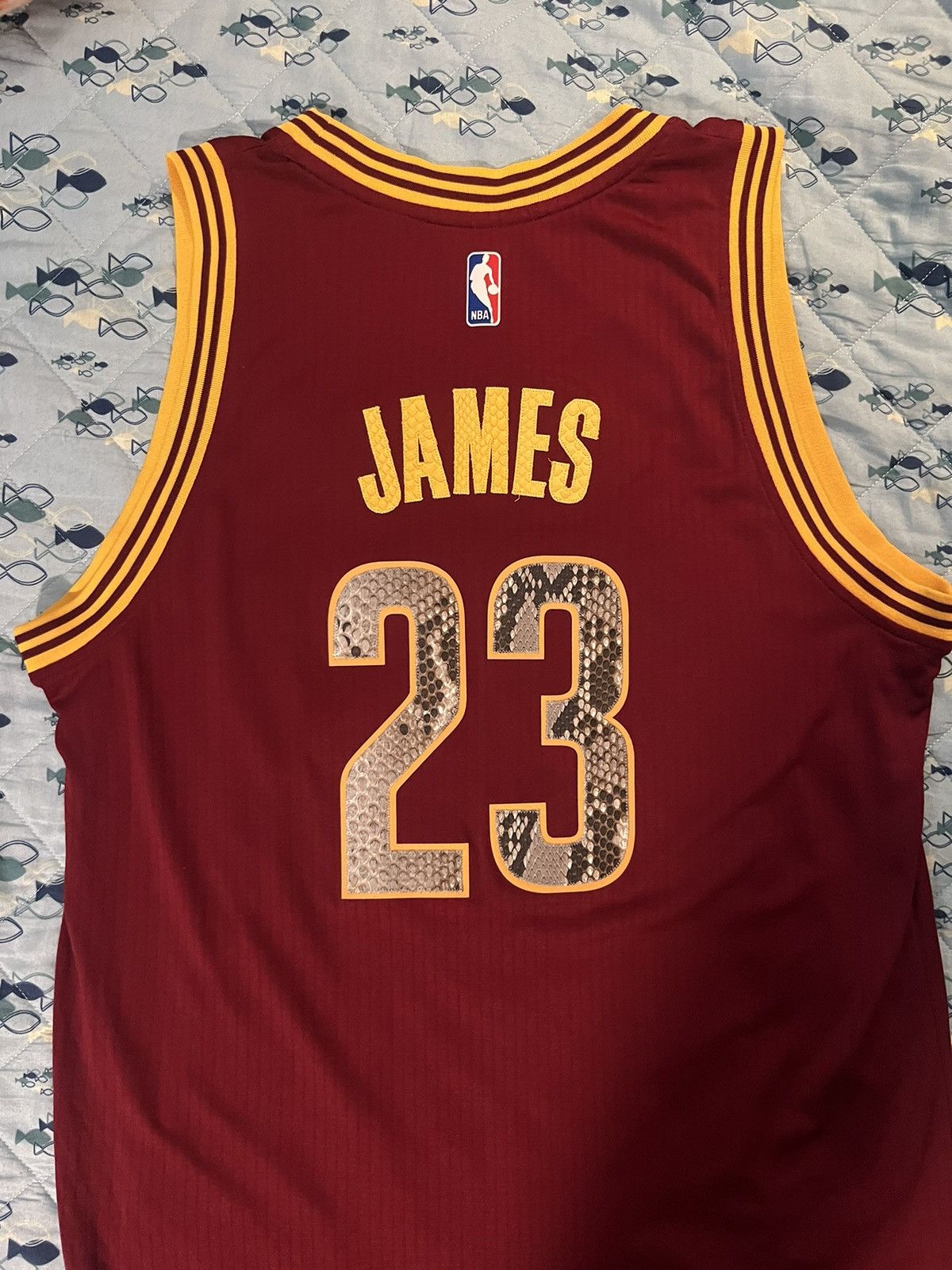 Renzo Cardoni CAVS LEBRON SNAKESKIN JERSEY Size US L / EU 52-54 / 3 - 7 Thumbnail