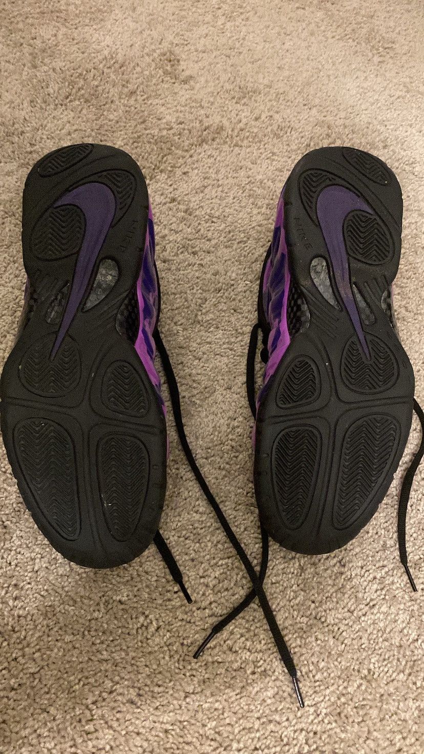 Nike Nike Air Foamposite Pro Purple Camo Size US 11.5 / EU 44-45 - 5 Thumbnail