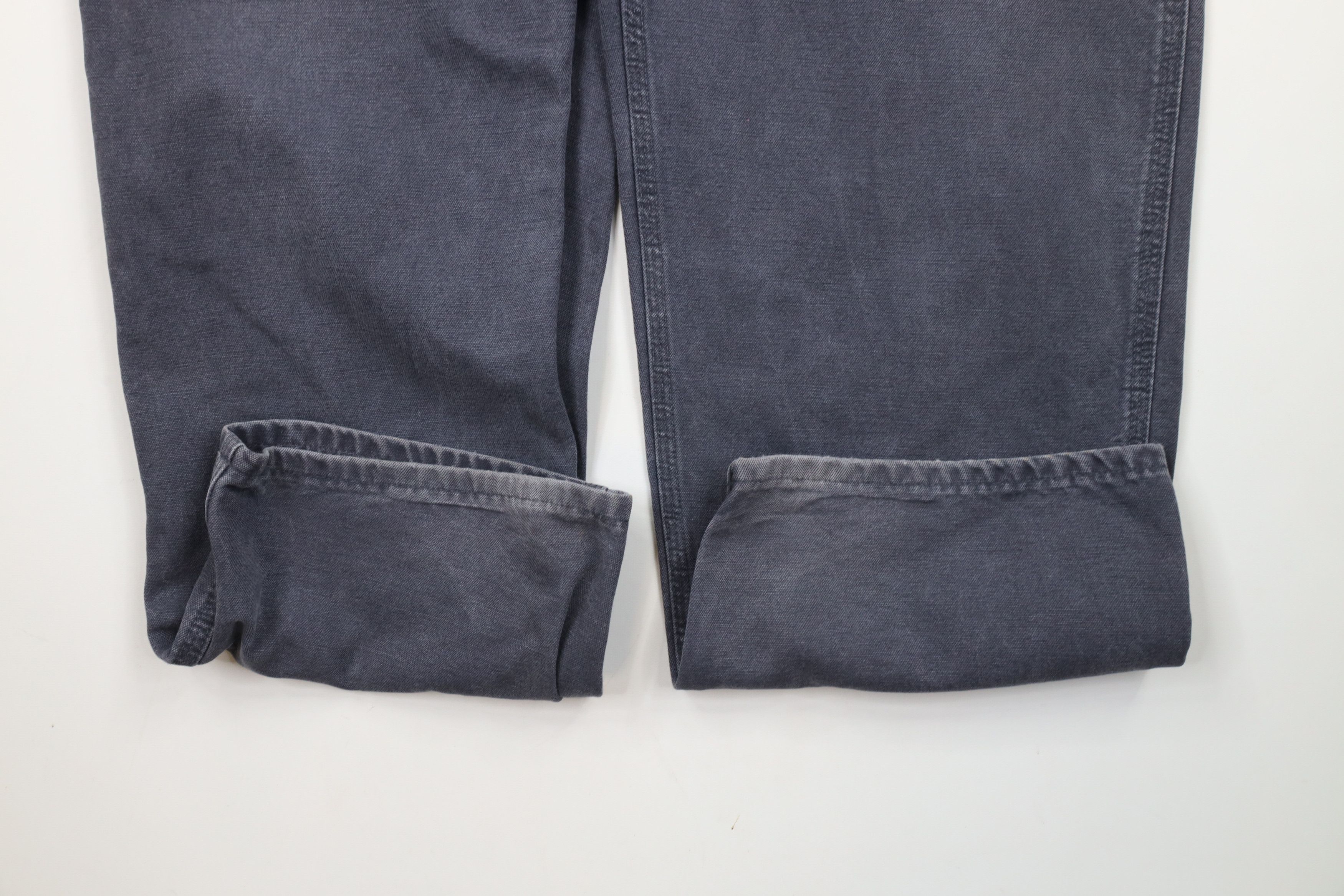 Carhartt × Vintage Vintage Carhartt Canvas Wide Leg Dungaree Pants Petrol Blue Size US 44 / EU 60 - 5 Thumbnail