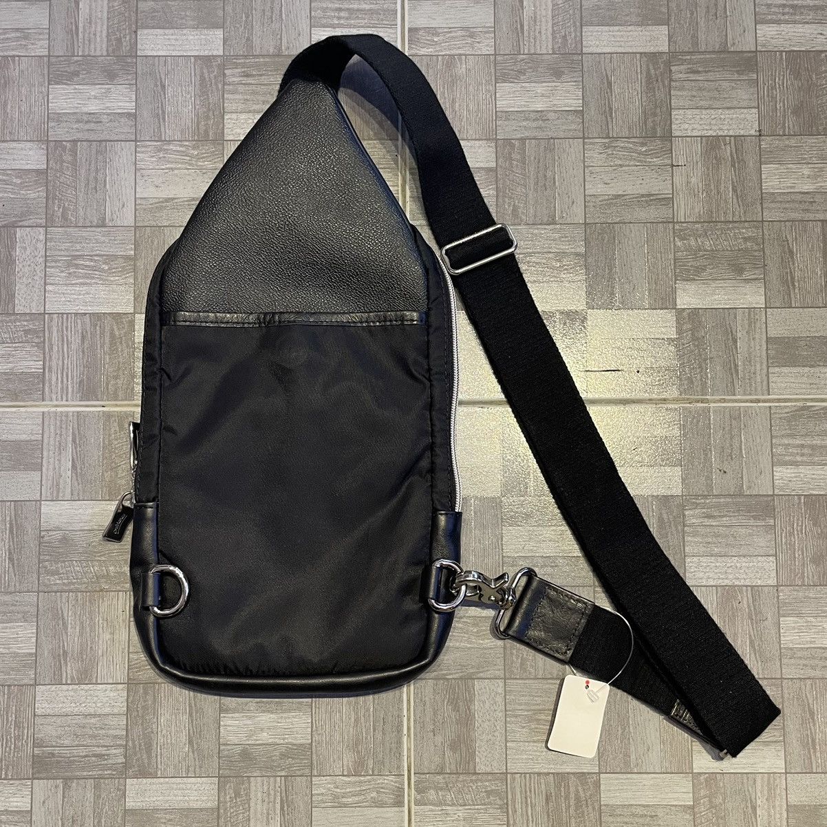 Leather × Orobianco Orobianco Nylon Trim by Leather Crossbody Made in Italy Size ONE SIZE - 19 Thumbnail