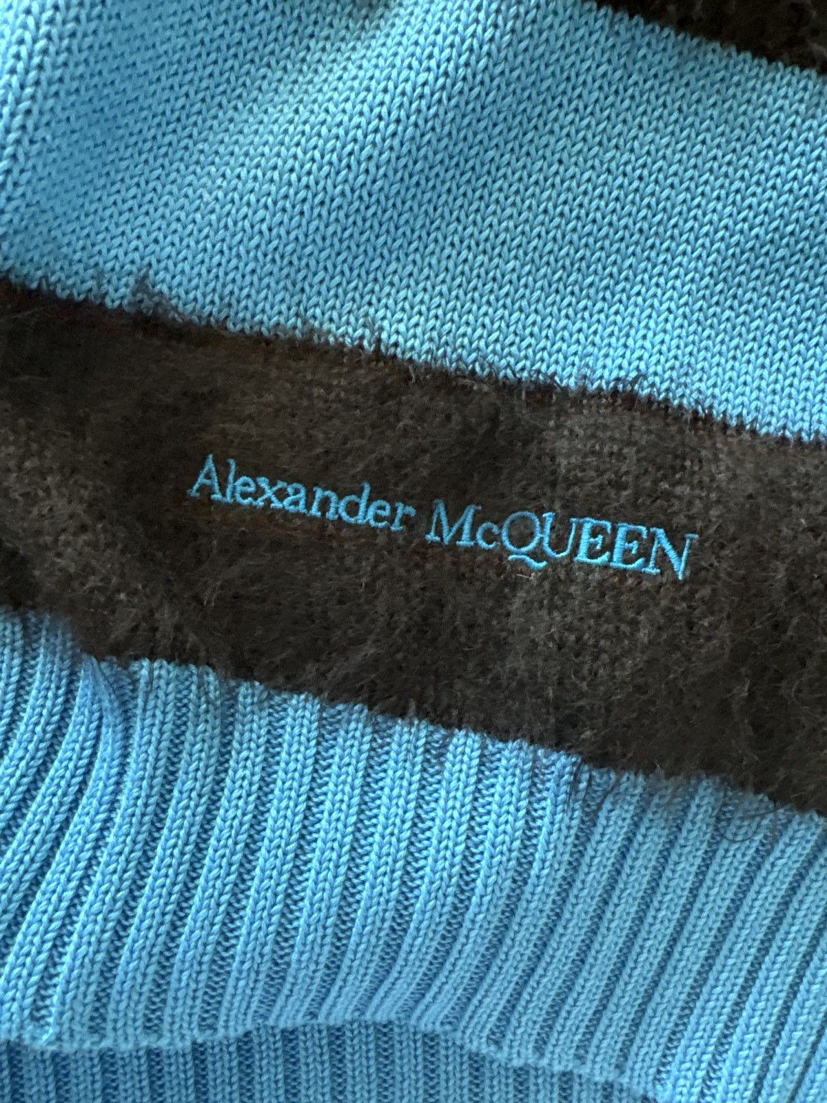 Alexander McQueen Alexander McQueen striped cotton-knit cardigan Size US L / EU 52-54 / 3 - 5 Thumbnail