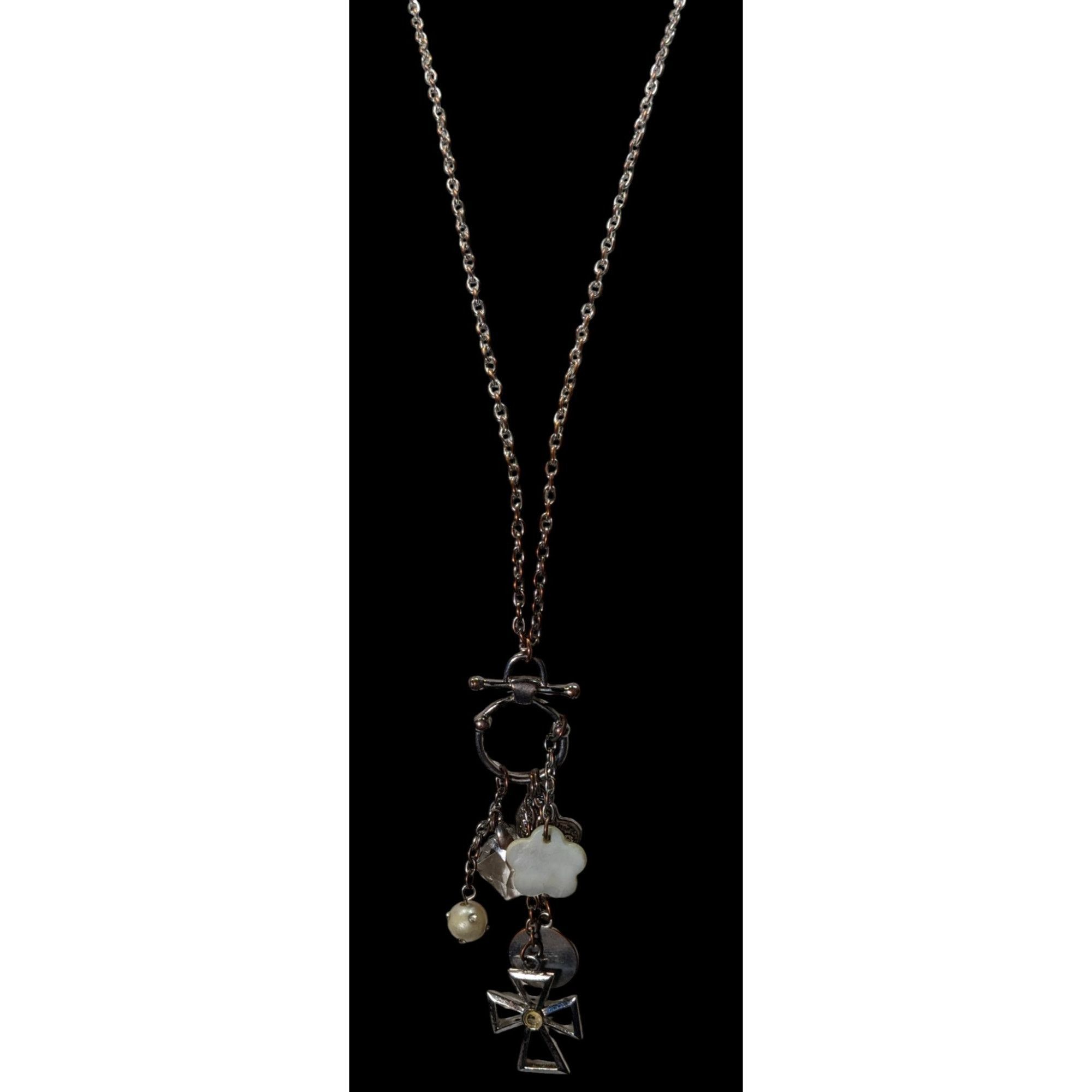 Other Vintage Religious Inspirational Multi Charm Cross Pendant Ne Size ONE SIZE - 3 Thumbnail