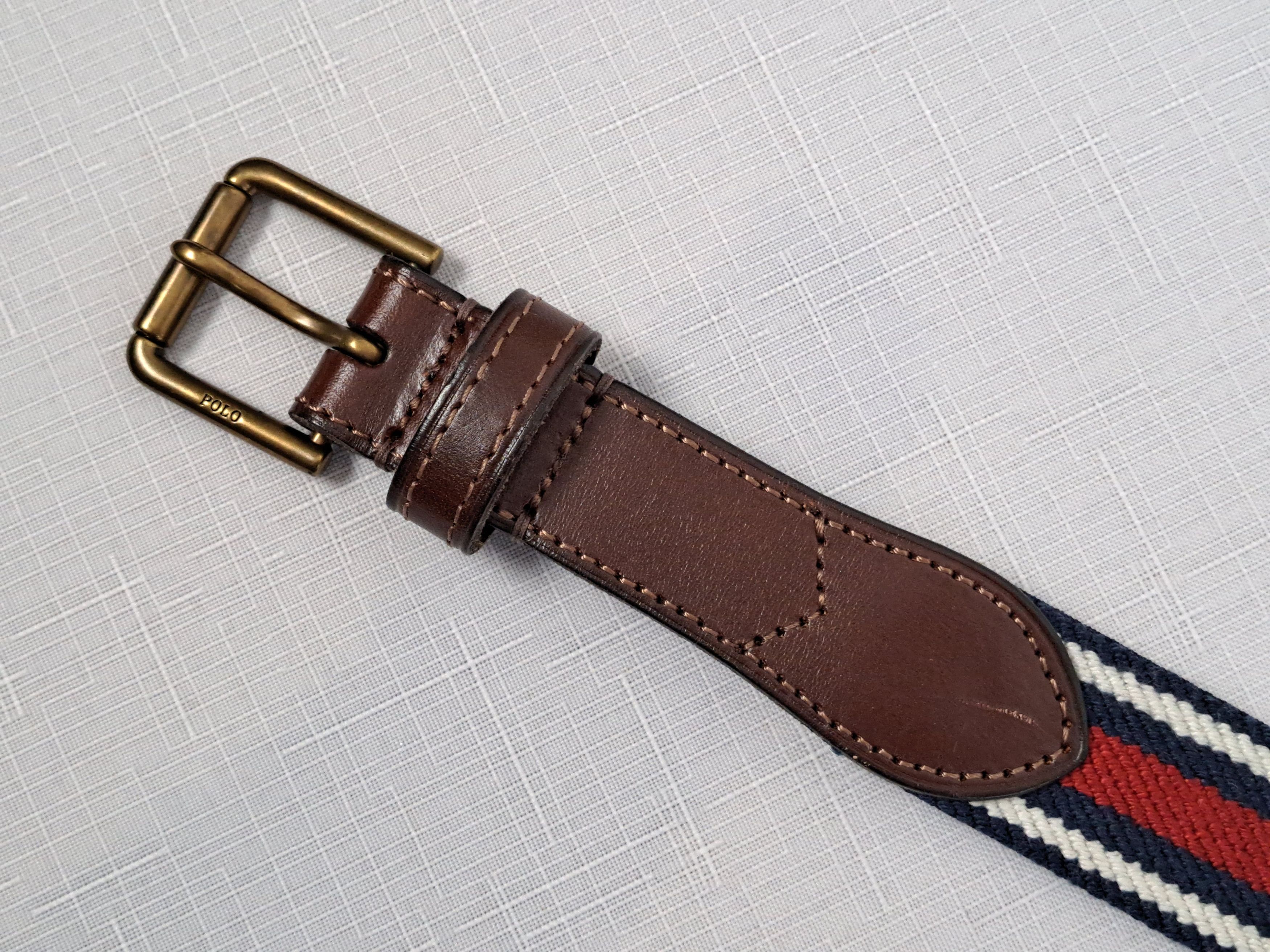 Polo Ralph Lauren Polo Ralph Lauren leather/elastic fabric belt. Size ONE SIZE - 10 Thumbnail