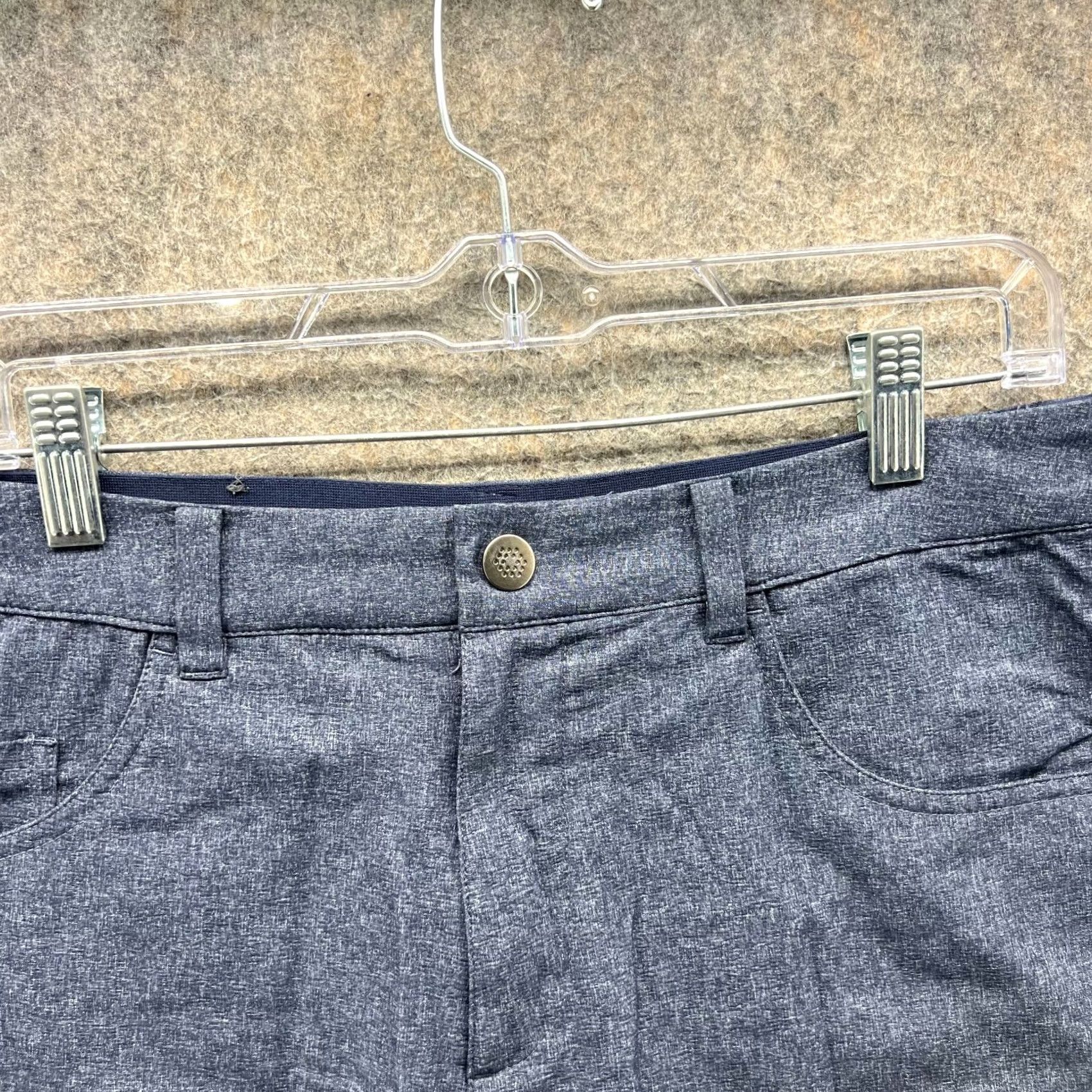 Puma PUMA Shorts Mens 32 Heather Blue Chino Flat Front Golf Stretch Waist Big Seller Casual Mens Regular 32 Blue 90s Golf Not applicable Size US 32 / EU 48 - 6 Thumbnail