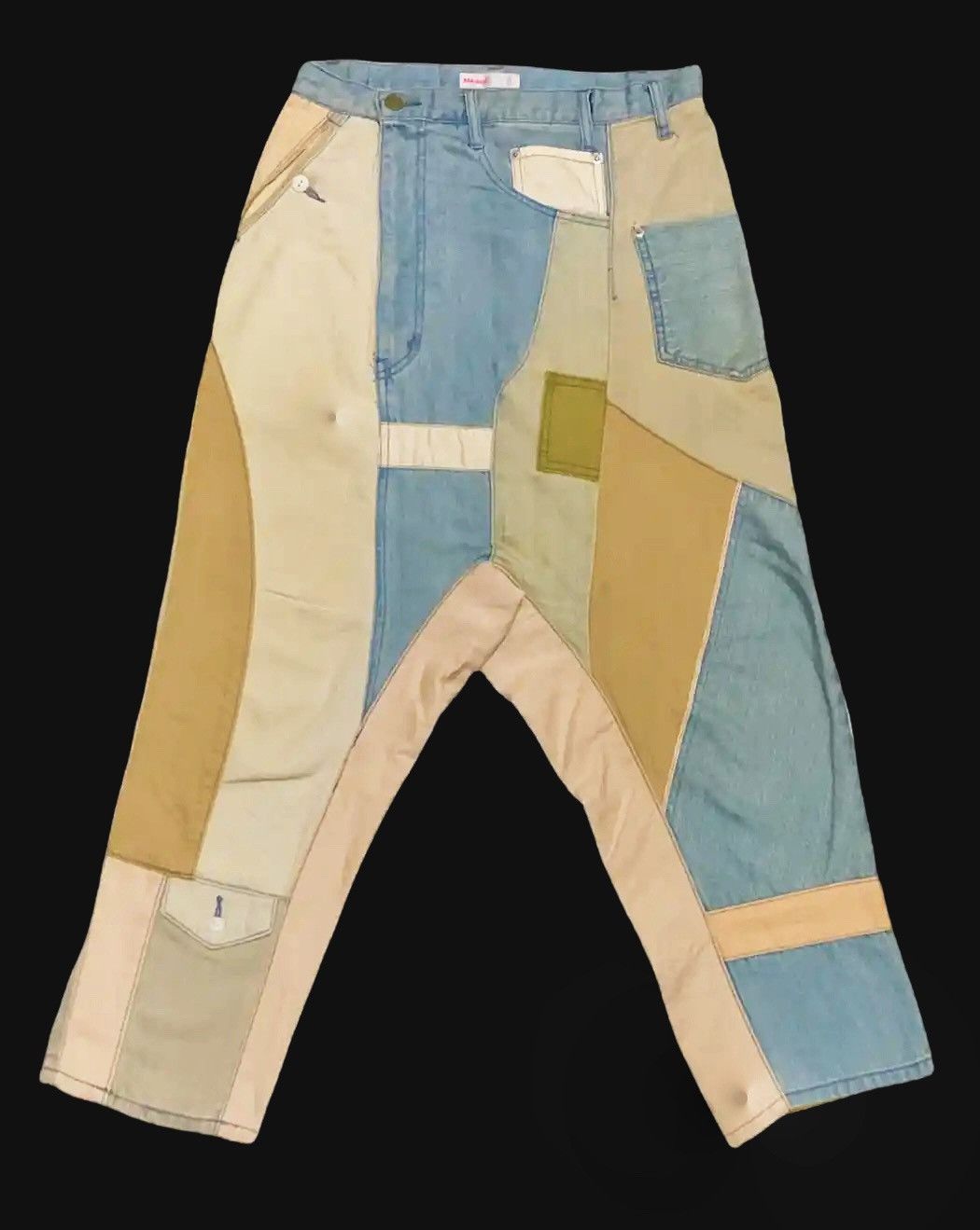 Ne-Net Issey Miyake Ne-Net Cats Crazy Kapital Patchwork Pants Size US 30 / EU 46 - 1 Thumbnail