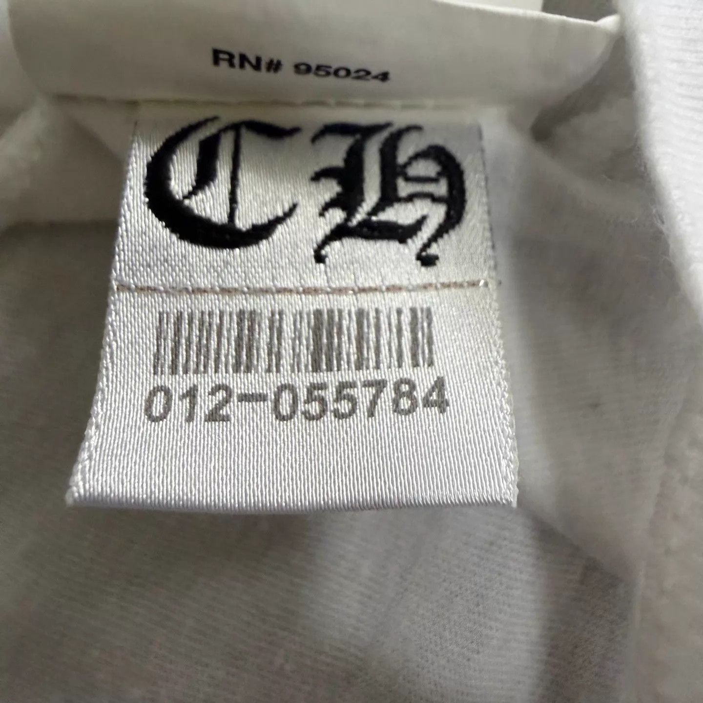 Chrome Hearts Chrome Hearts White SS T-Shirt (Pocket Cross/Back Large Cross) S Size US S / EU 44-46 / 1 - 6 Thumbnail