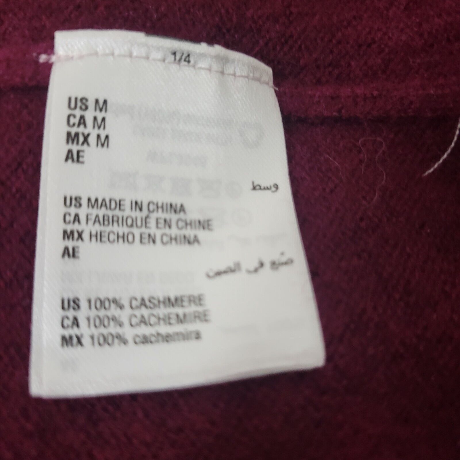 Club Room Men's Clubroom 100% Cashmere Sweater. Size Medium. New With Size US M / EU 48-50 / 2 - 7 Thumbnail