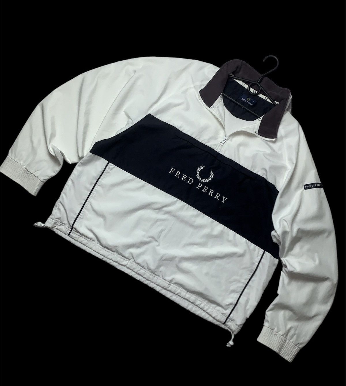 Vintage Fred Perry Jacket anorak big logo size L