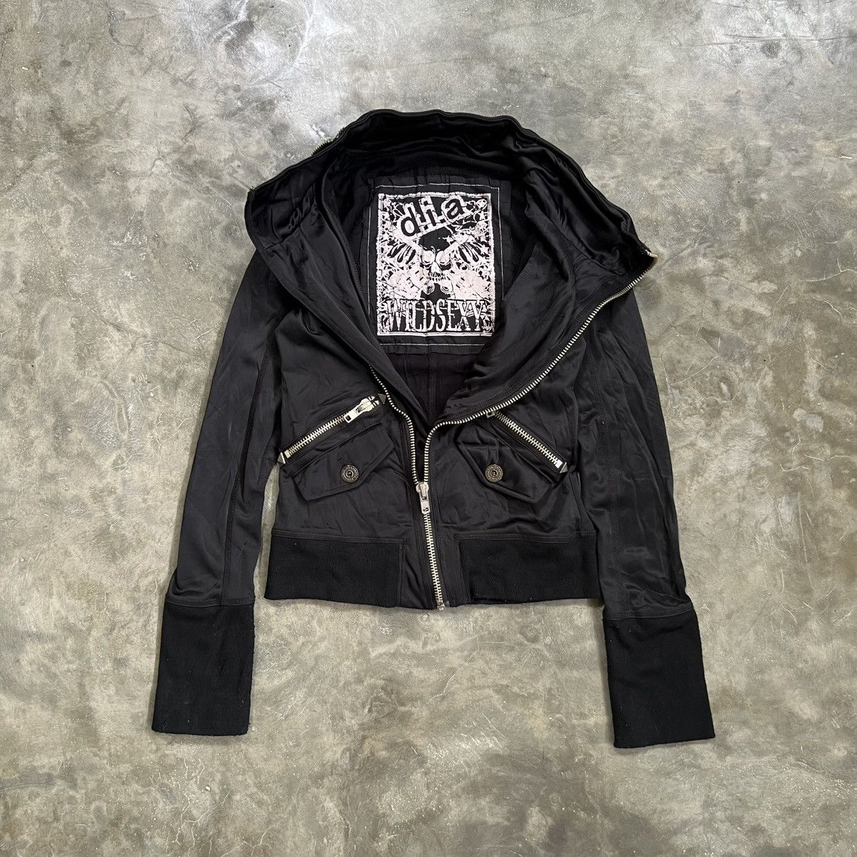 If Six Was Nine 2000s D.I.A Vkei Style Asymmetric Multi Zip Jacket Size US XS / EU 42 / 0 - 1 Thumbnail