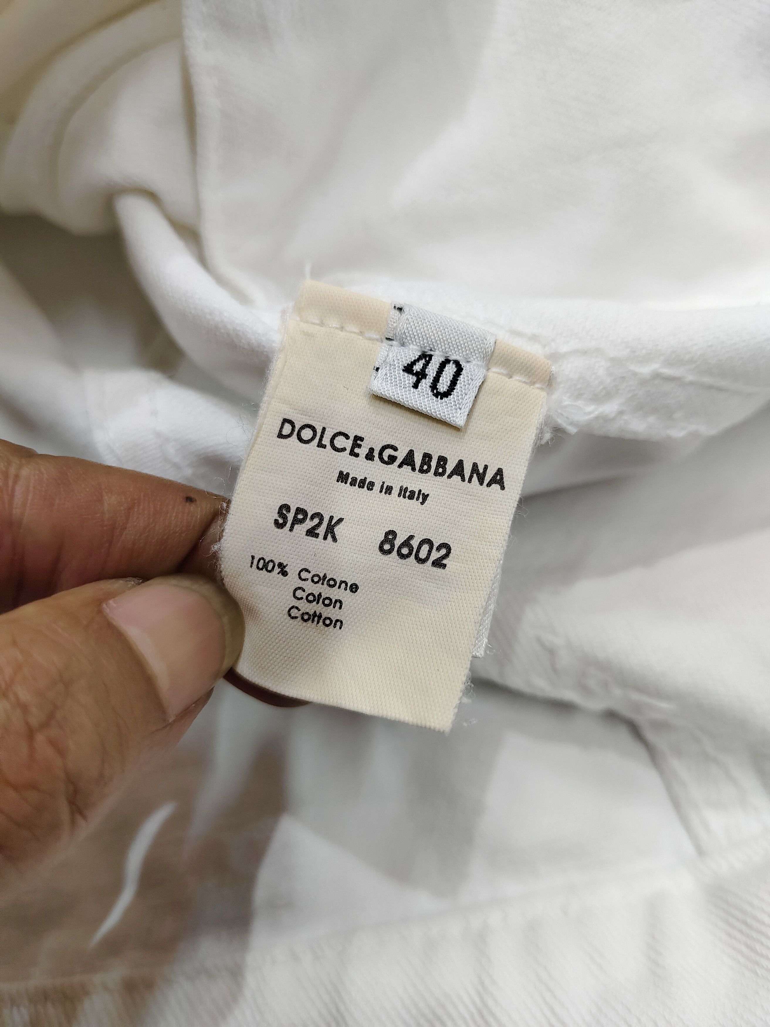 Dolce & Gabbana 00s Dolce Gabbana- Sharp Tailored Minimalist Denim Jacket Size M / US 6-8 / IT 42-44 - 7 Thumbnail
