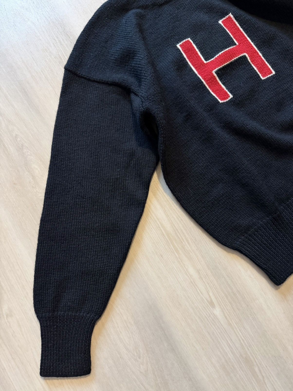 Vintage Vintage 90s Varsity Athletic Havard 100% Wool Knit Sz S Size US S / EU 44-46 / 1 - 4 Thumbnail