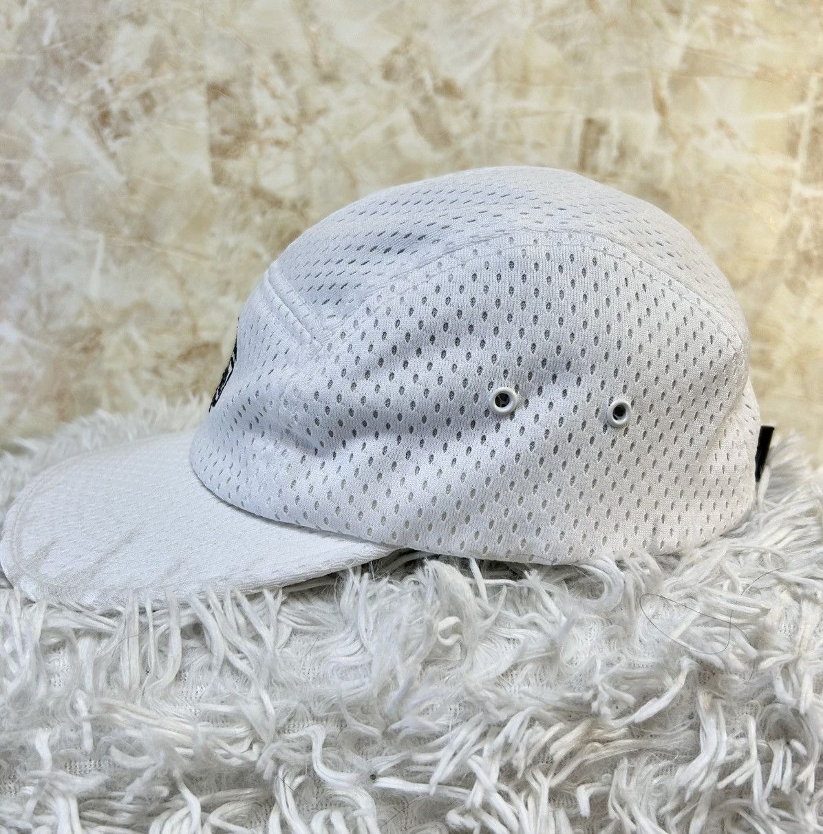 Belief NYC Belief NYC White 5 Panel Hat Mesh Cap Skate Sk8 USA Size ONE SIZE - 3 Thumbnail