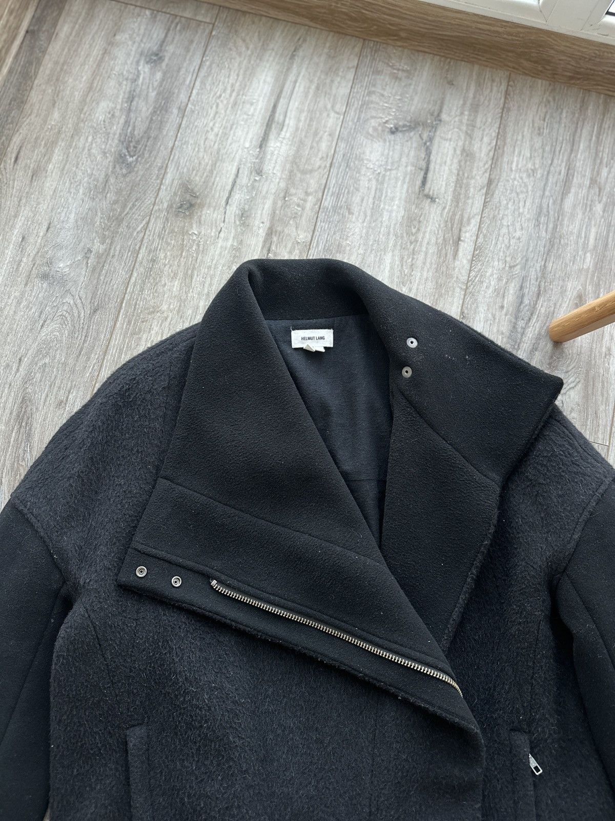 Helmut Lang HELMUT LANG Alpaca Coat Pea Jacket Double Breasted 90s Size US S / EU 44-46 / 1 - 7 Thumbnail