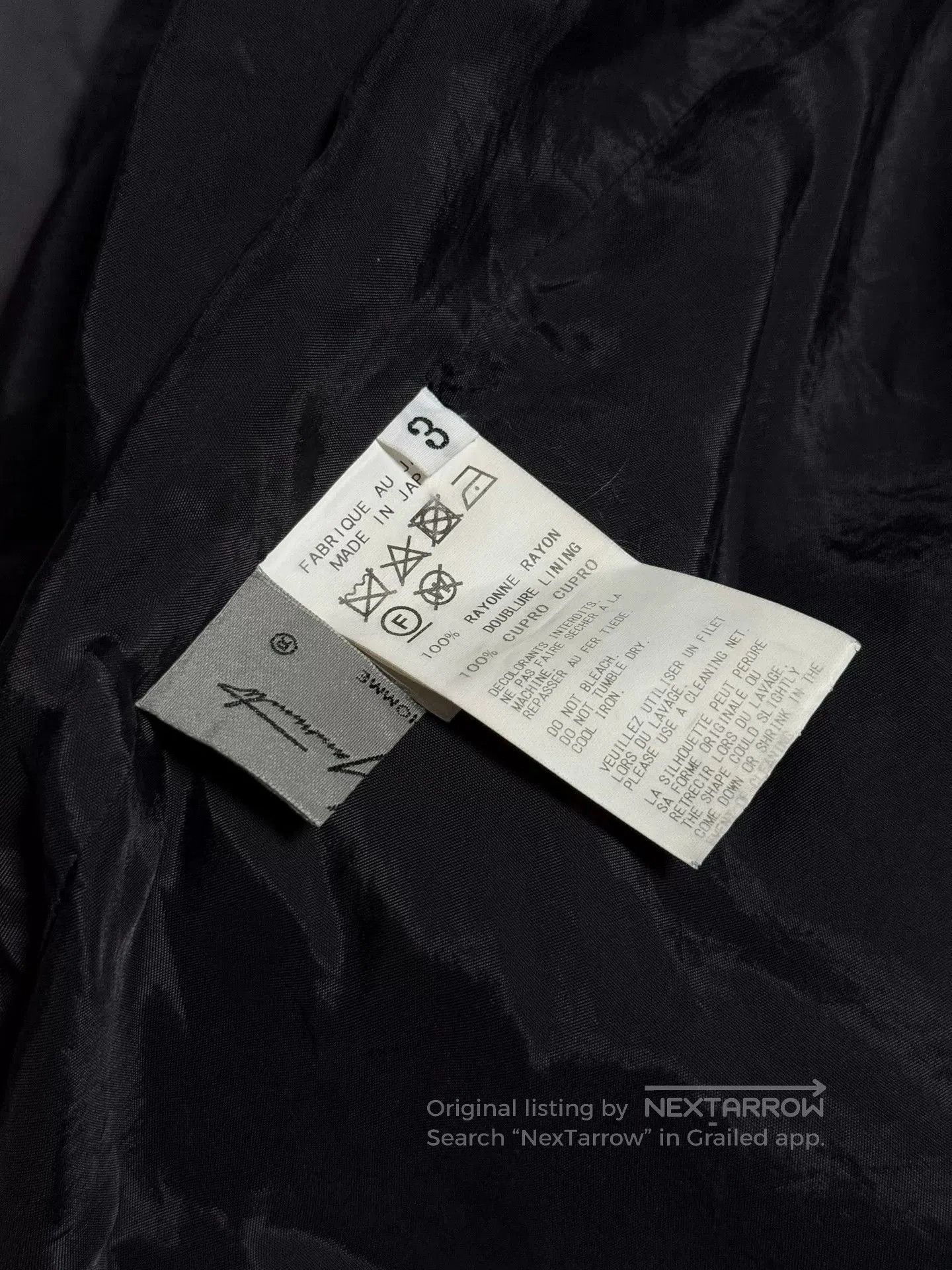 Yohji Yamamoto Yohji Yamamoto Blue Character Wide-Leg Trousers. Size US 30 / EU 46 - 6 Thumbnail