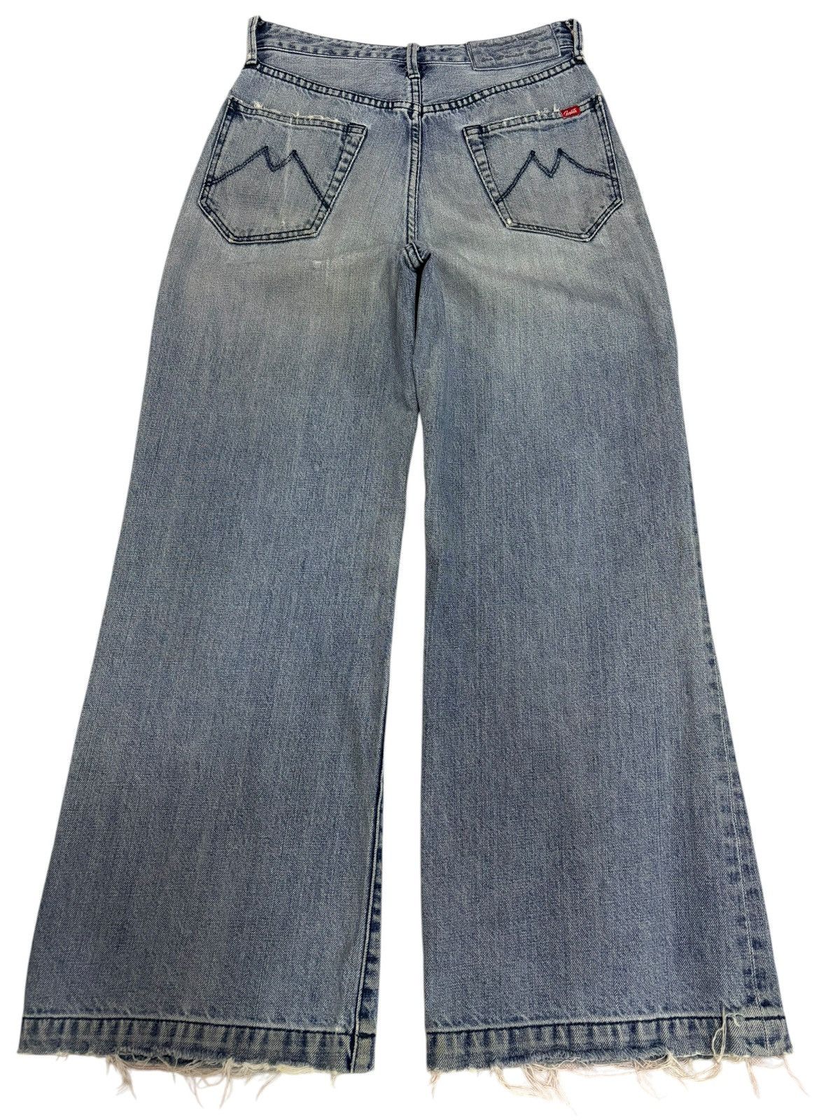 Japanese Brand × Vintage Vintage MATE Union Baggy Blue Washed Jeans Size 26" / US 2 / IT 38 - 2 Thumbnail