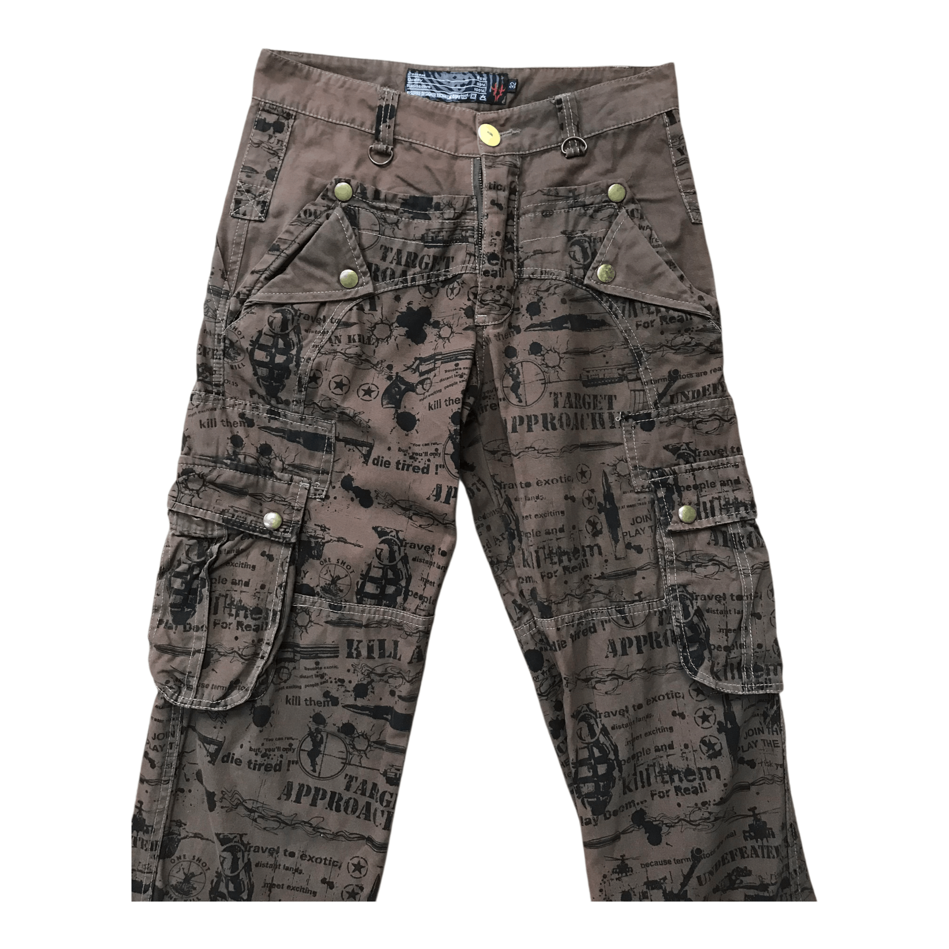 Japanese Brand Japanese Brand Full print Multi pocket Pant Size US 32 / EU 48 - 2 Thumbnail
