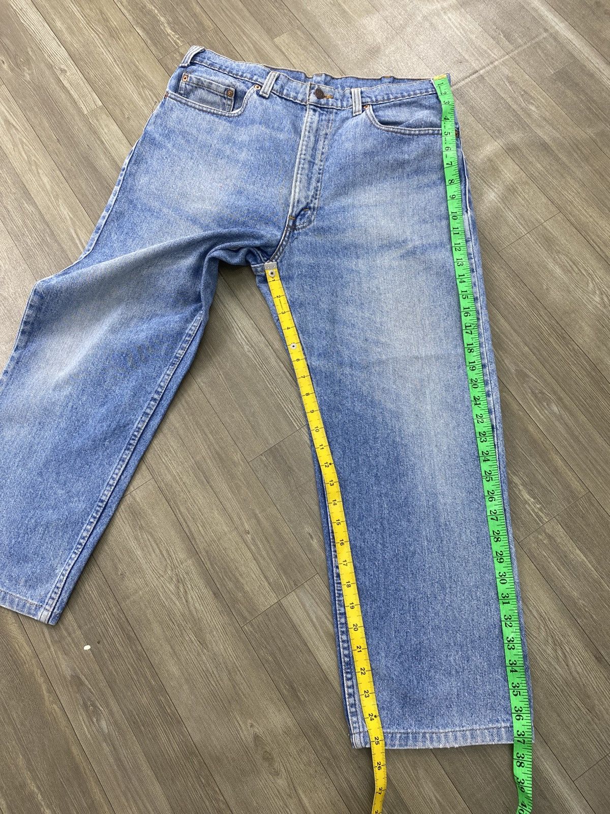 Levi's Vintage Clothing 🇺🇸1990s Vintage Levis 501 USA Straight 36x33 Light Blue Jeans Size US 33 - 19 Thumbnail