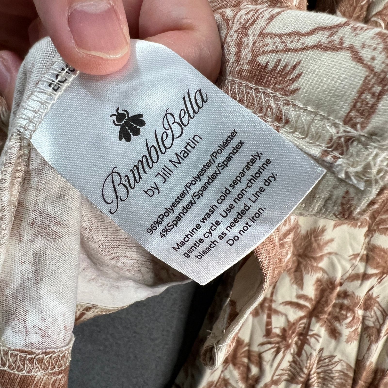 Other Bumblebella Dreamy Jersey Notich Collar & Pant Pajama Beige Size XL / US 12-14 / IT 48-50 - 8 Thumbnail
