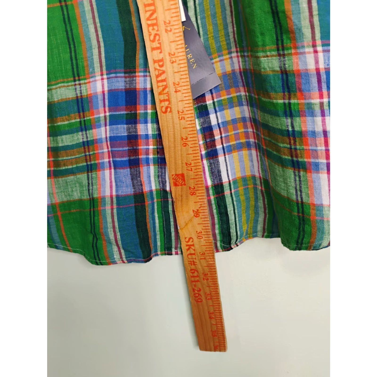 Polo Ralph Lauren Polo Ralph Lauren Button-Up Shirt Multicolor Linen Classic Fit Mens S Small Button Down Collared Long Sleeve Casual Travel 100% Linen Size US S / EU 44-46 / 1 - 5 Thumbnail