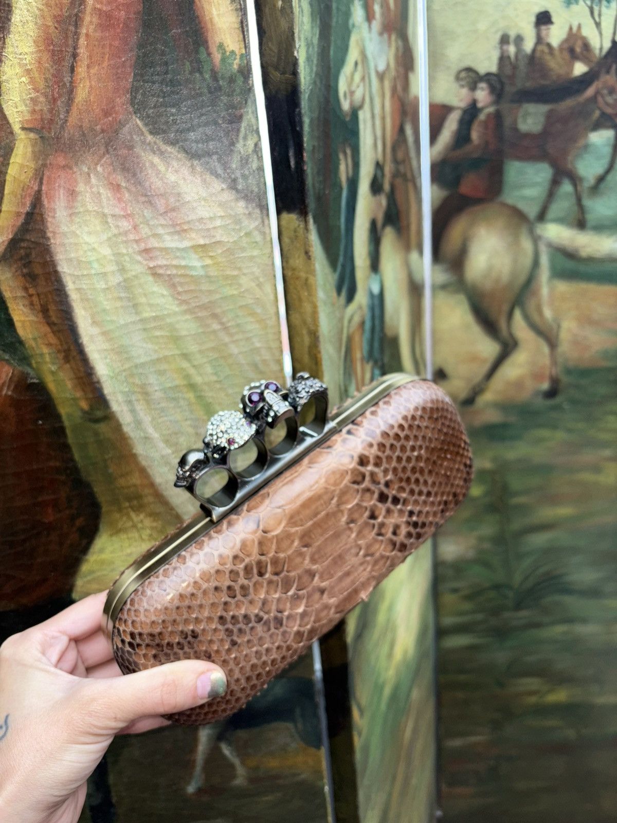 Alexander McQueen Alexandre McQueen S/S 2010 python box clutch Size ONE SIZE - 3 Thumbnail